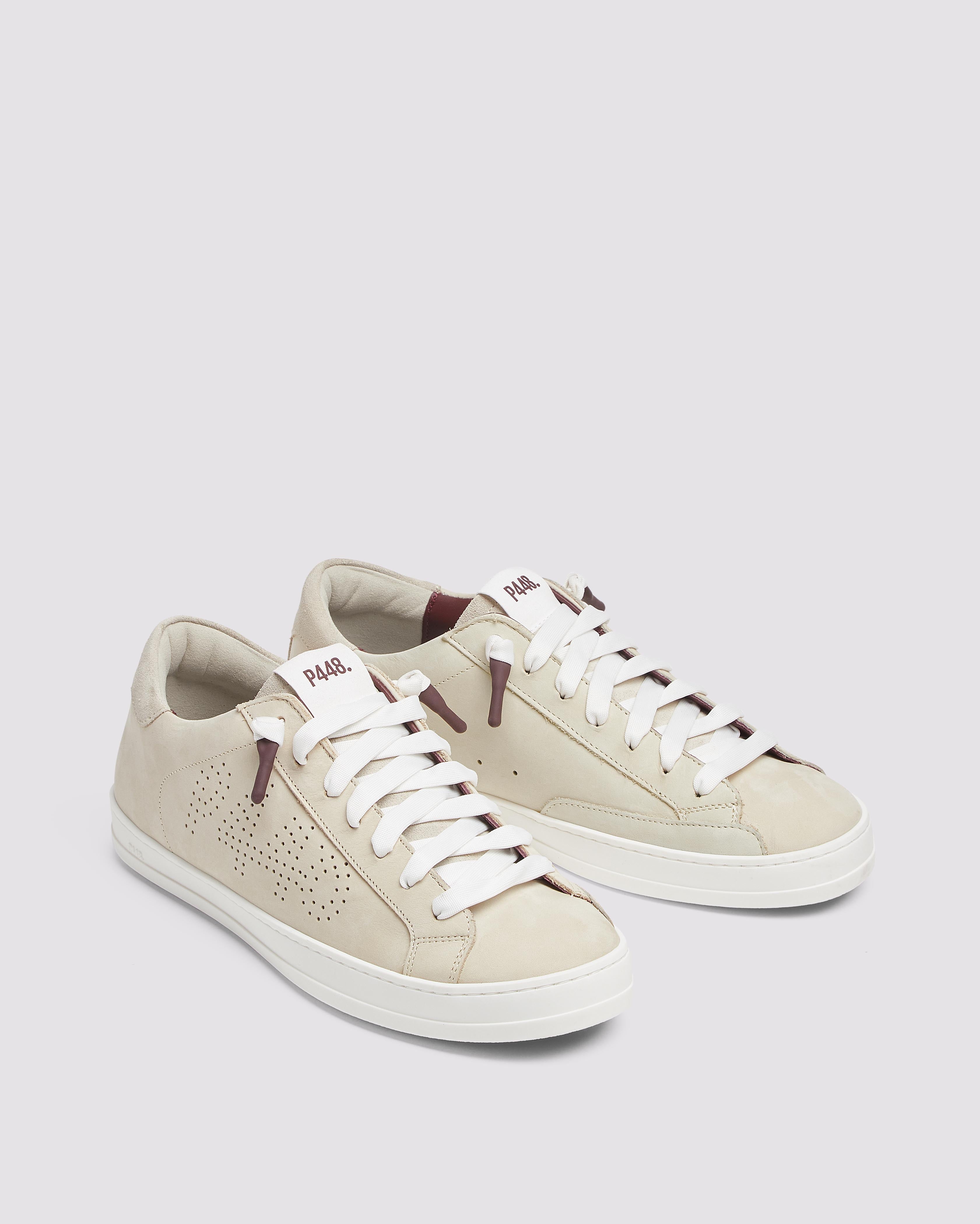p448-john-shore-low-top-sneaker-creme-herren image 3