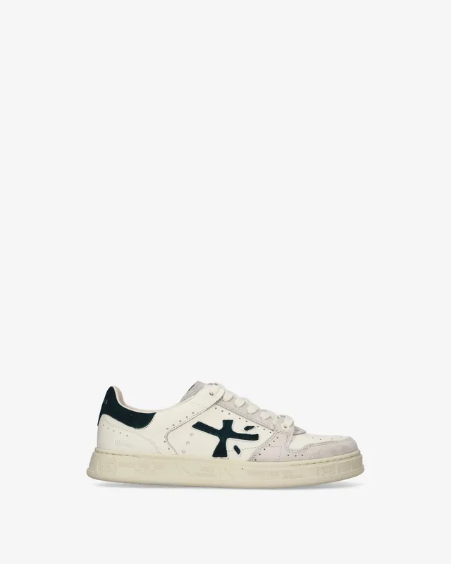premiata-quinn-8650-sneaker-herren-panna-petrol image 1