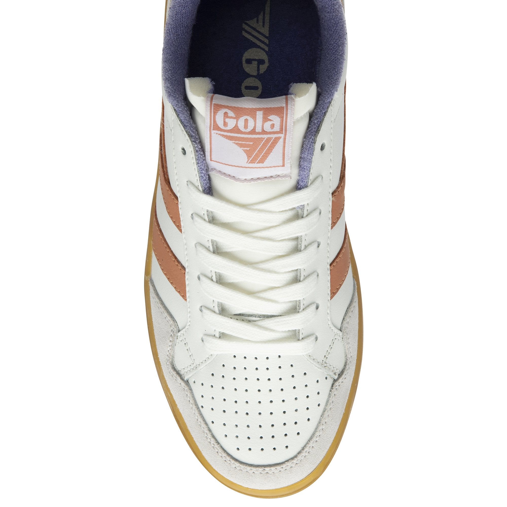 gola-eagle-86-damen-sneaker-wei-terrakotta-leder-court image 5