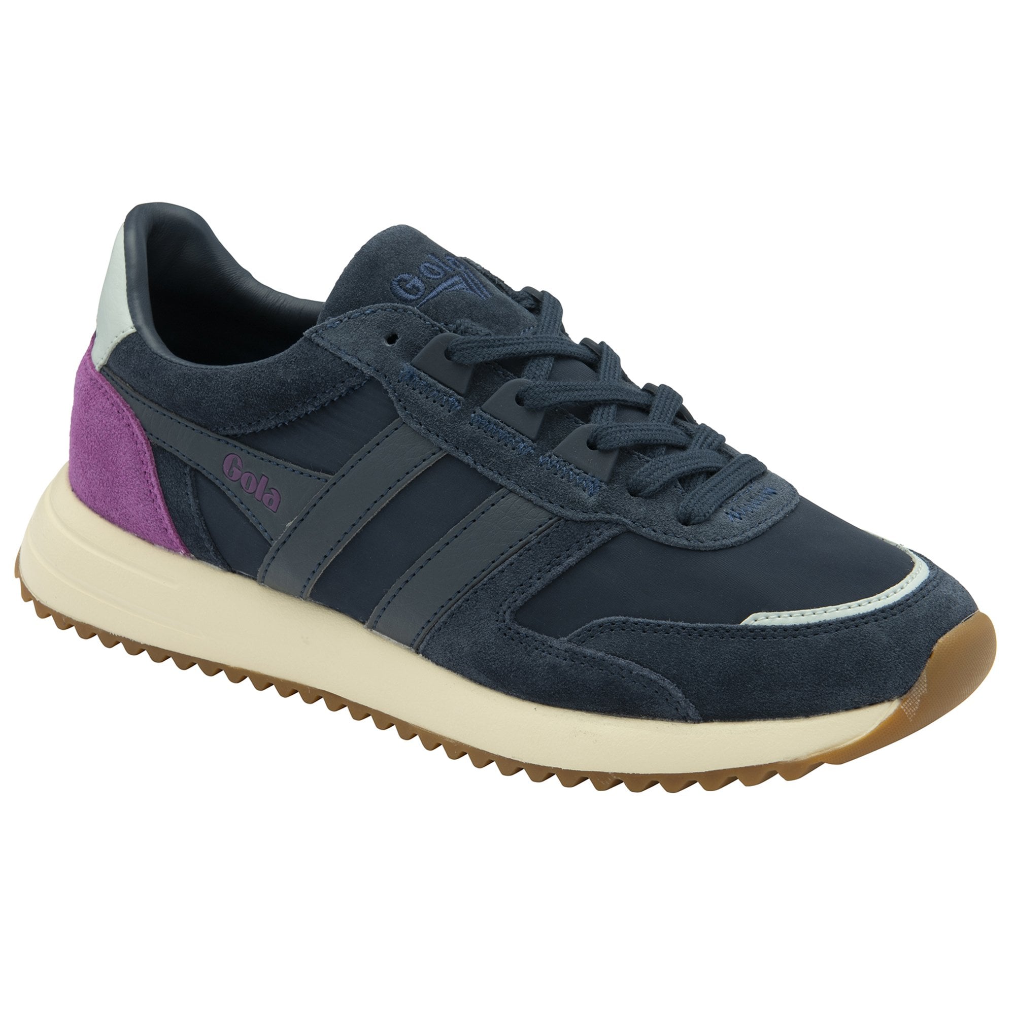 gola-chicago-damen-sneaker-marineblau-eisblau-retro-jogger image 2