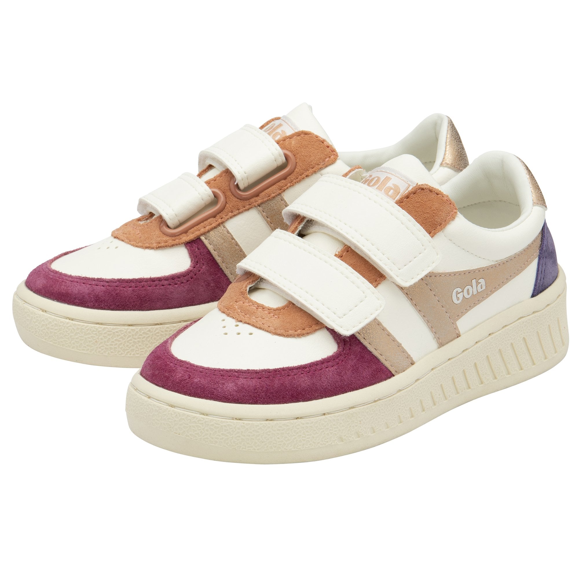 gola-grandslam-quadrant-strap-kinder-sneaker-wei-kirschrot image 3