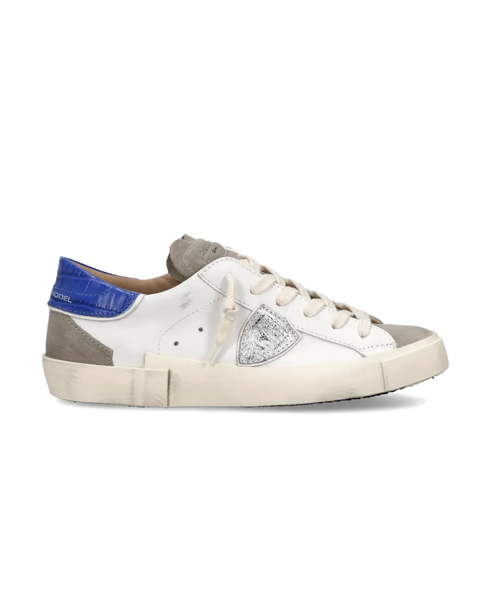 philippe-model-prsx-damen-sneaker-wei-blau-grau-taupe image 1