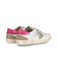 philippe-model-prsx-damen-sneaker-wei-fuchsia-grau-taupe image 2