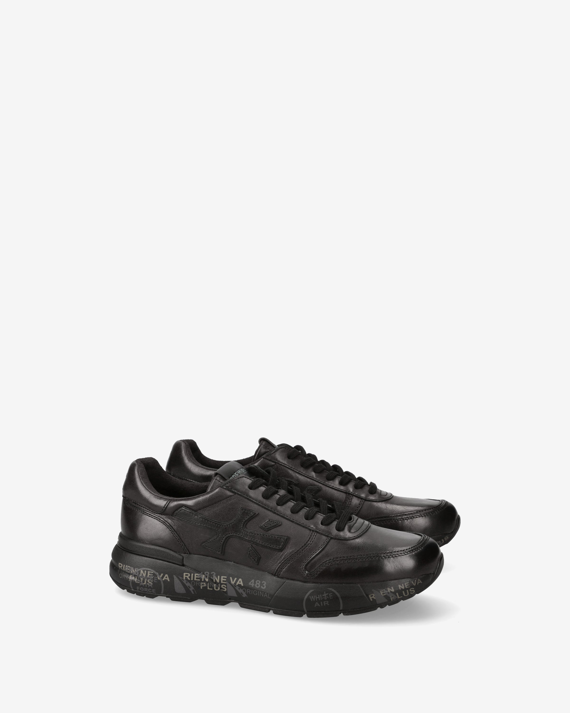 premiata-mick-1453n-sneaker-herren-schwarz-3-cm-sohle image 2