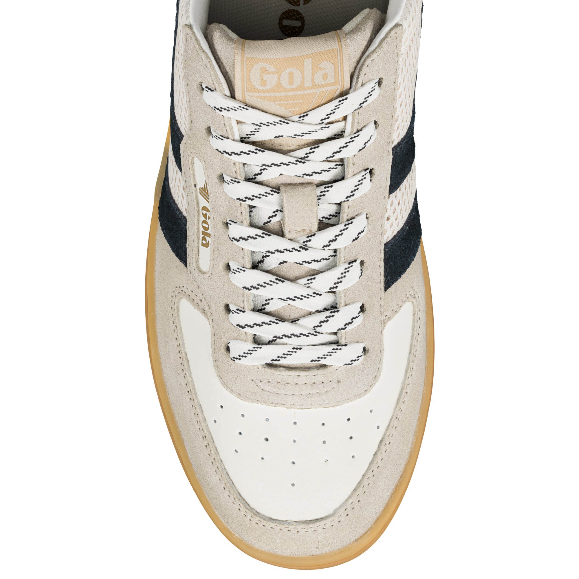 gola-hawk-83-damen-sneaker-wei-schwarz-mesh image 4