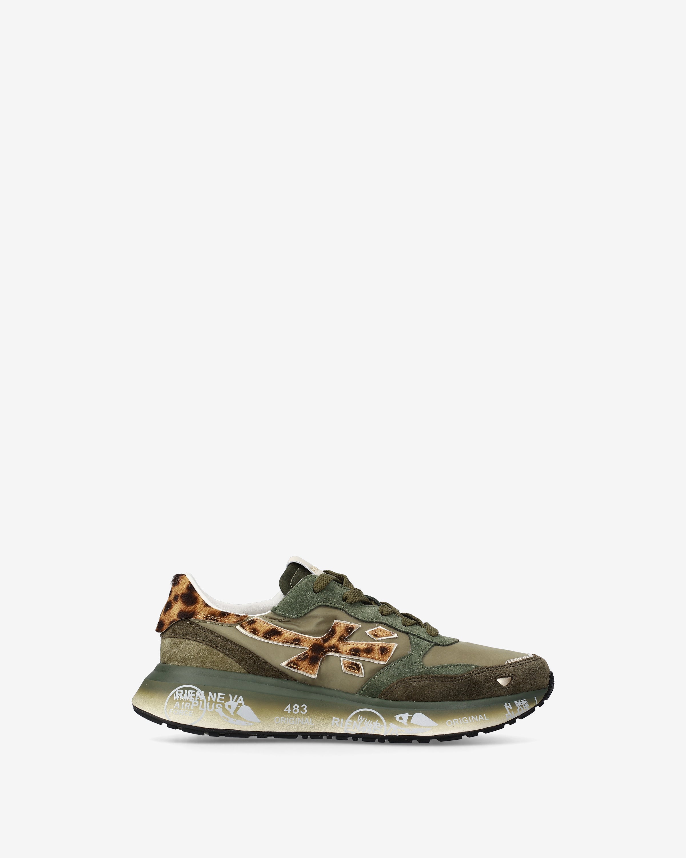 premiata-lauryn-7790-sneaker-salbei-olive-animalier image 1