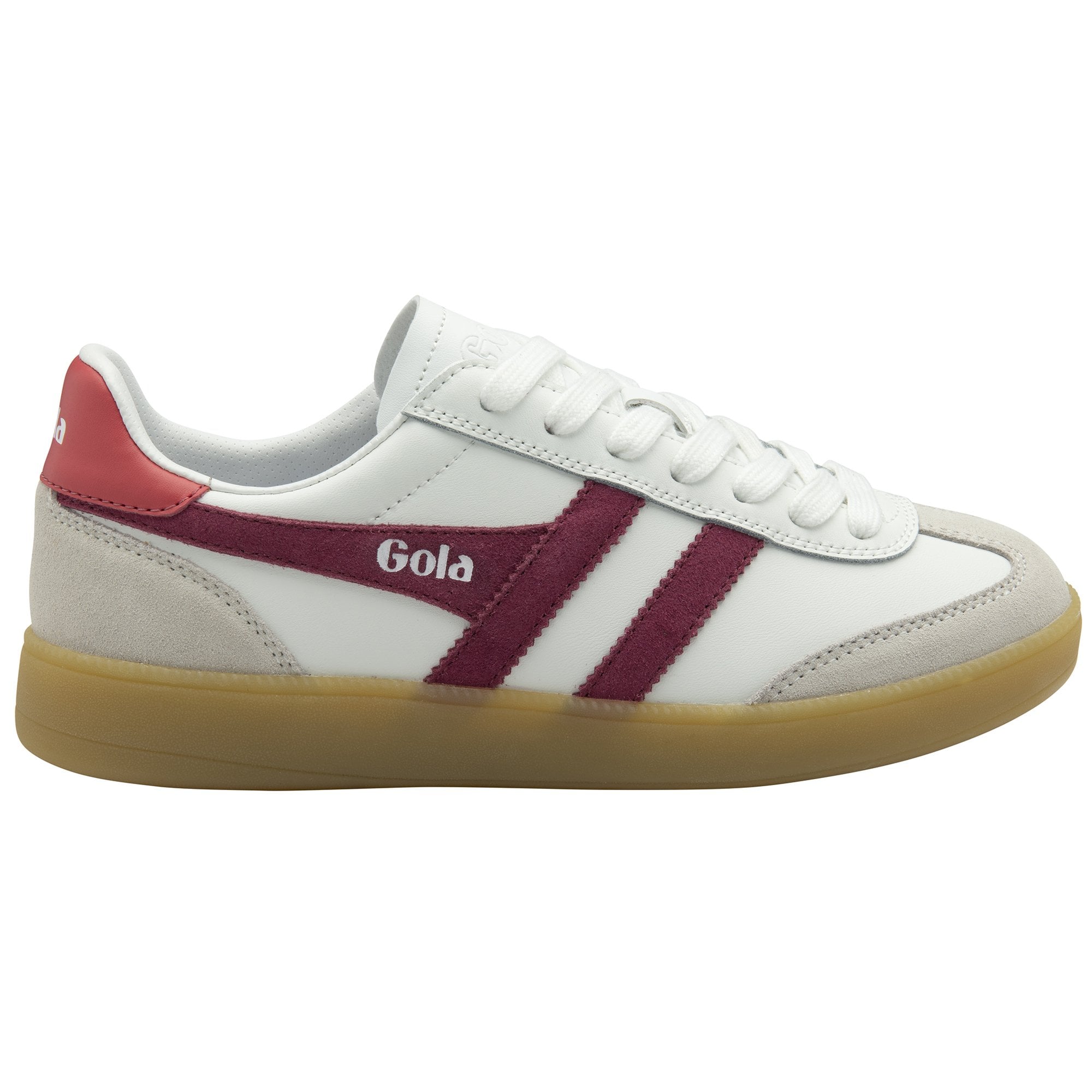 gola-viper-damen-sneaker-aus-leder-wei-kirschrot-koralle image 1