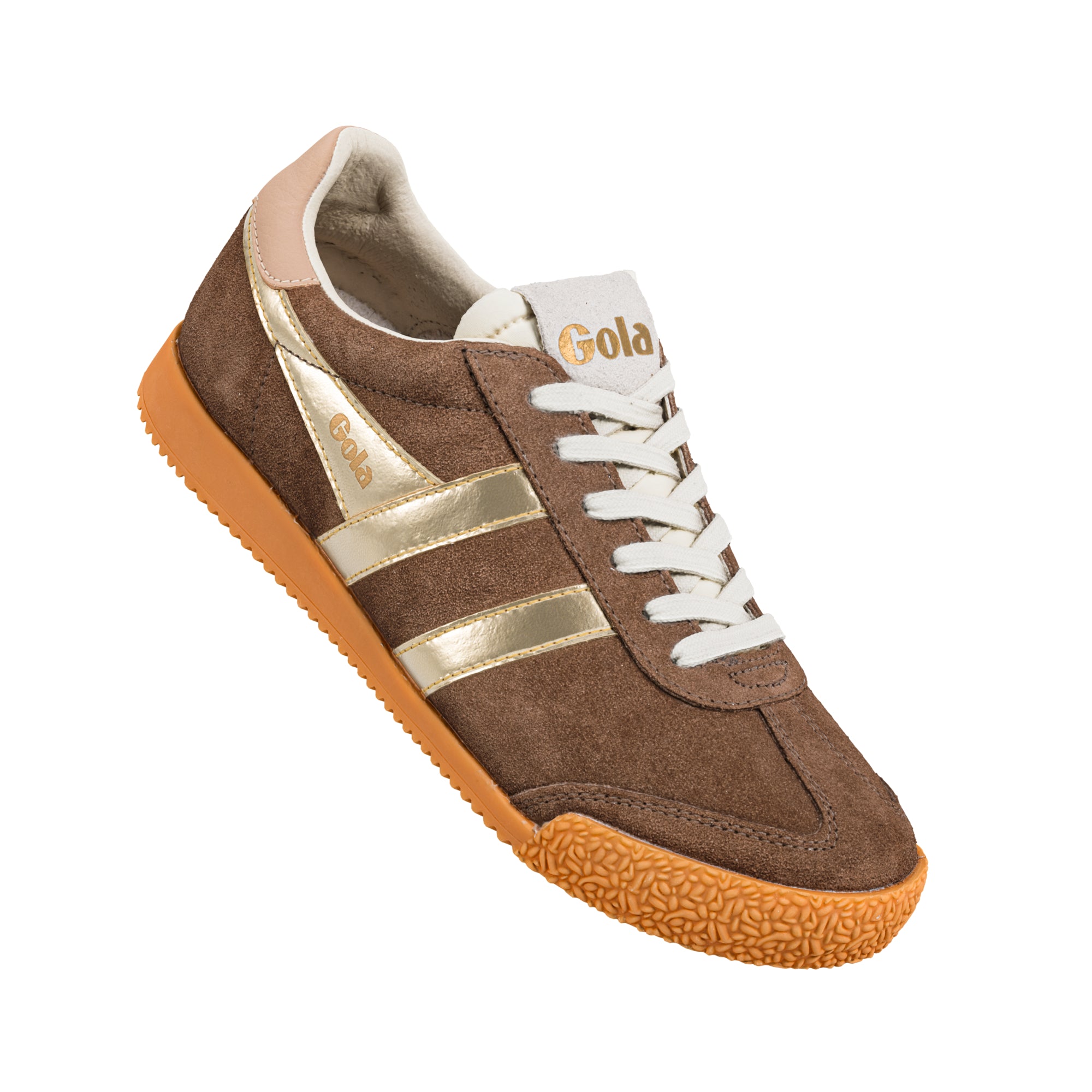 gola-elan-glitz-damen-sneaker-dunkelbraun-camel-gold image 5