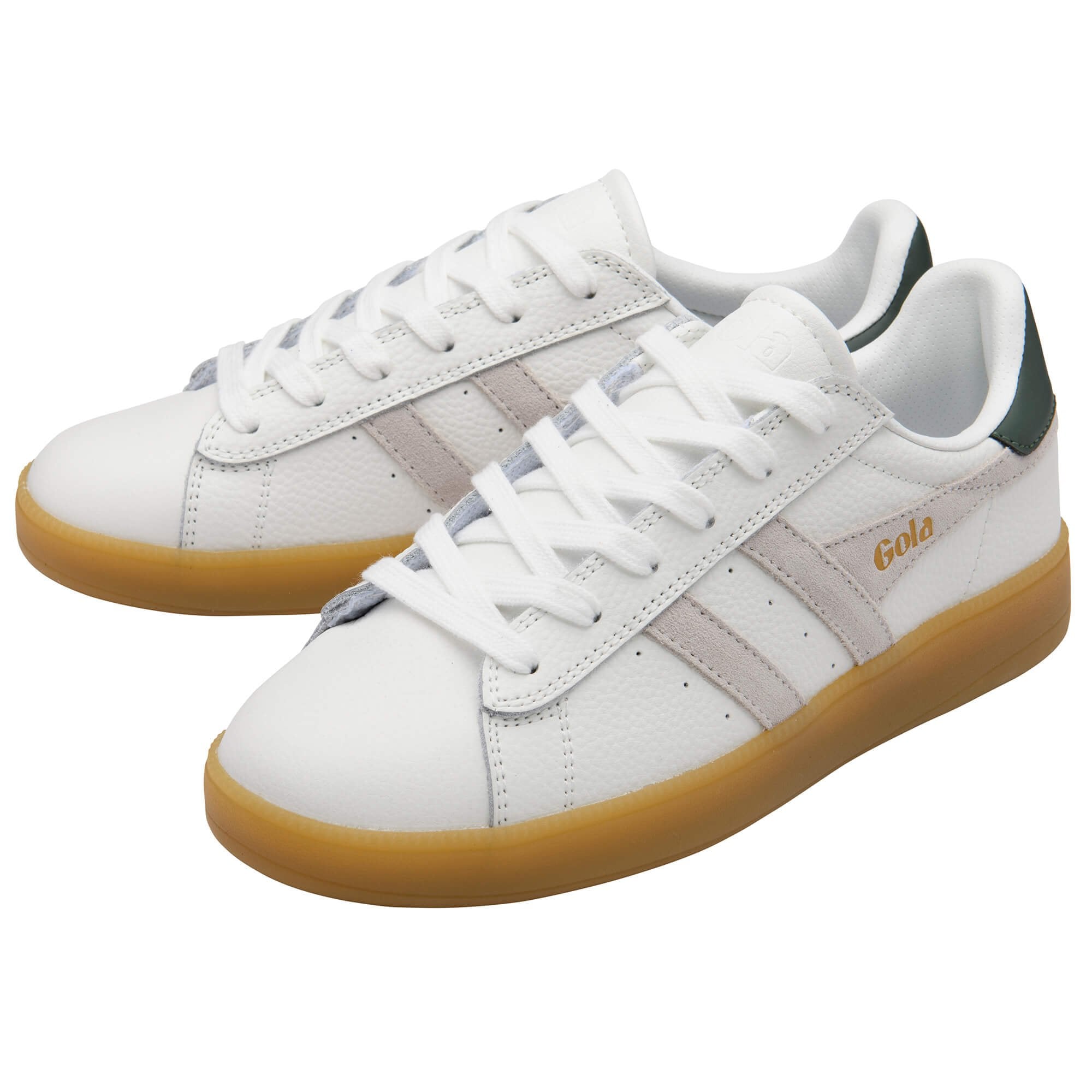 gola-aztec-leder-sneaker-f-r-damen-wei-creme-evergreen image 3