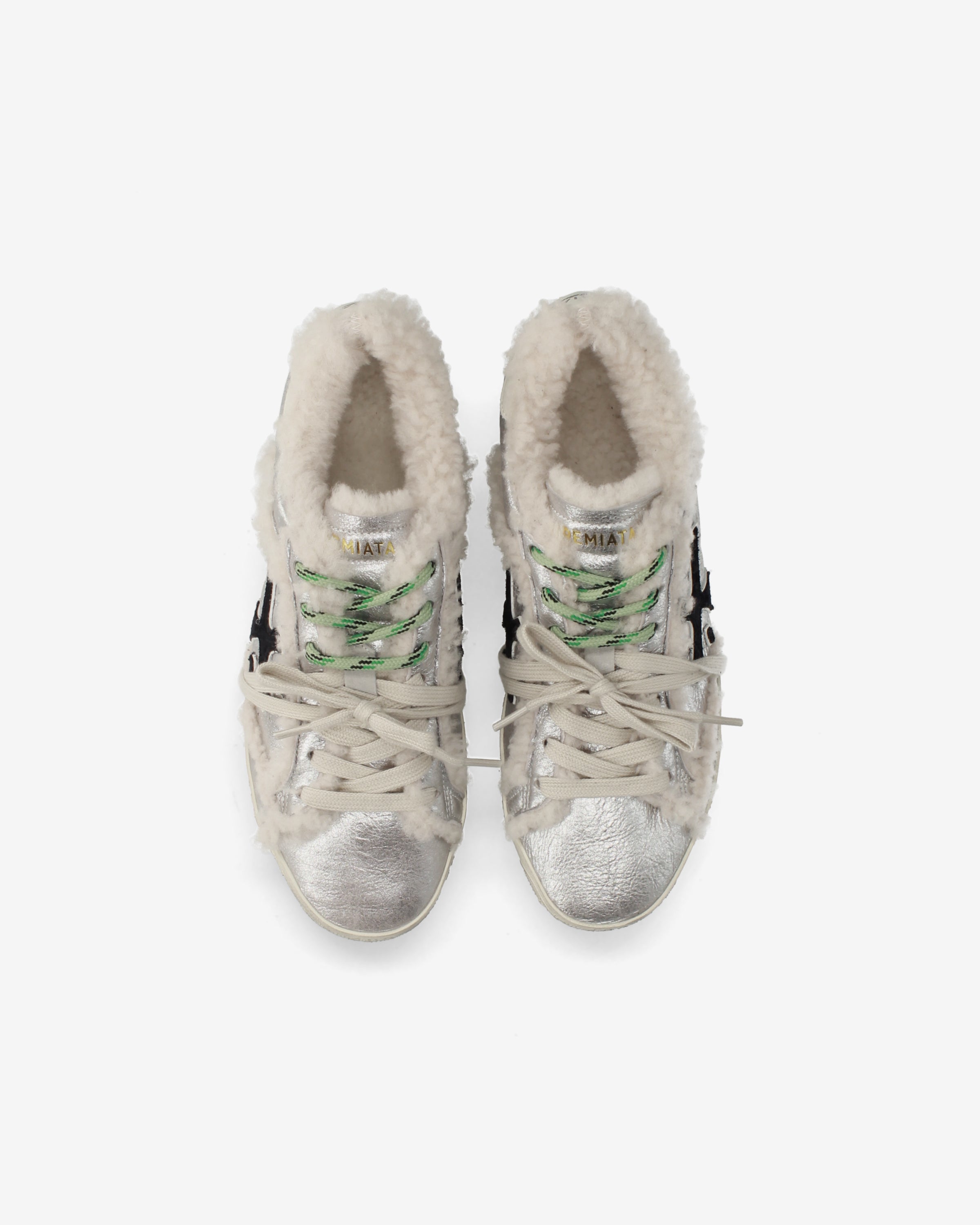 premiata-stevend-8694m-sneaker-argento-laminiert-shearling image 6