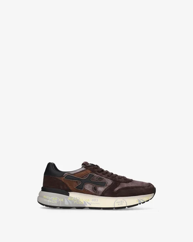 premiata-mick-8434-herren-sneaker-braun image 1