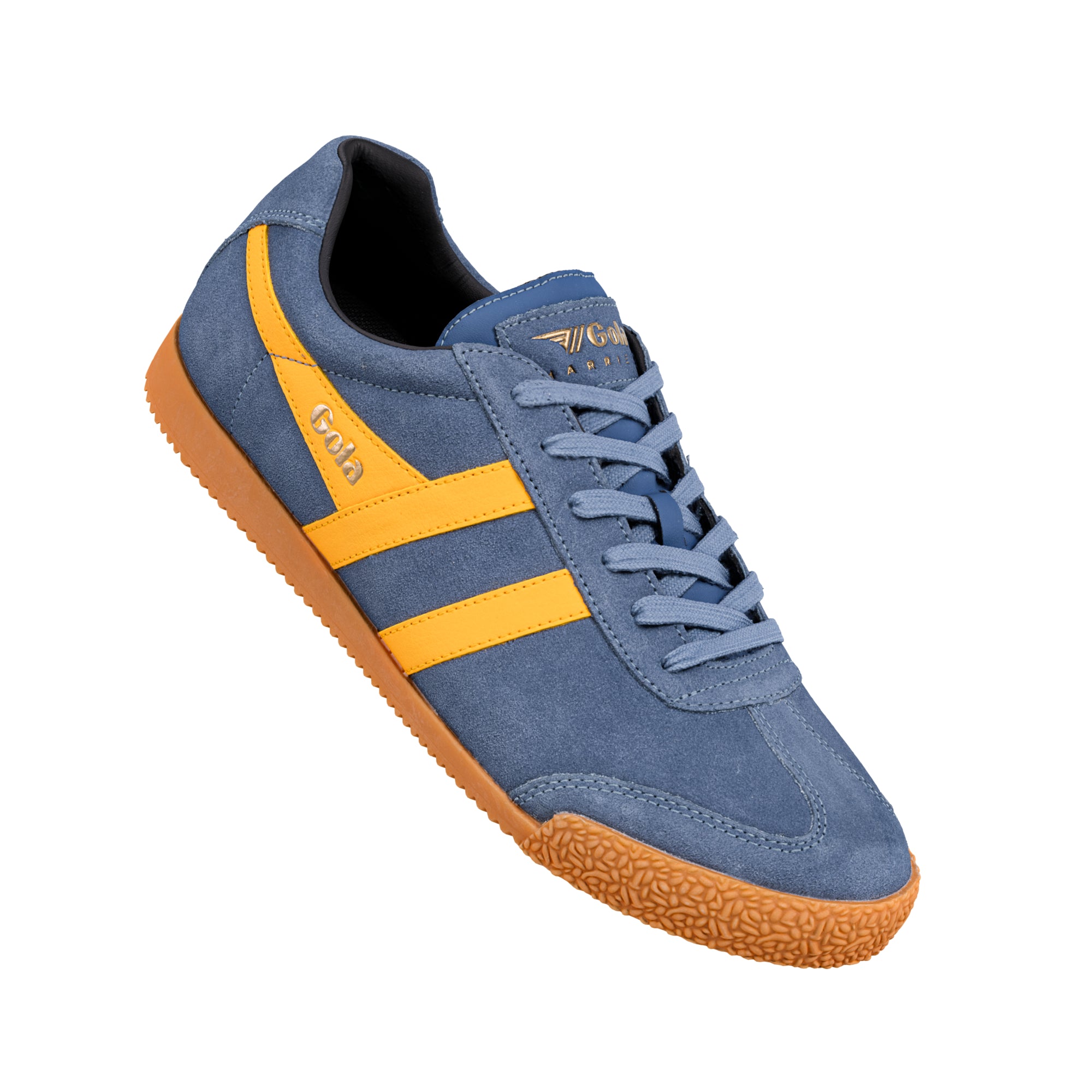 gola-harrier-herren-sneaker-mondhellblau-gelb-aus-wildleder image 5