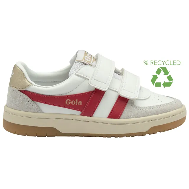 gola-hawk-strap-kinder-sneaker-wei-himbeer-gold image 1