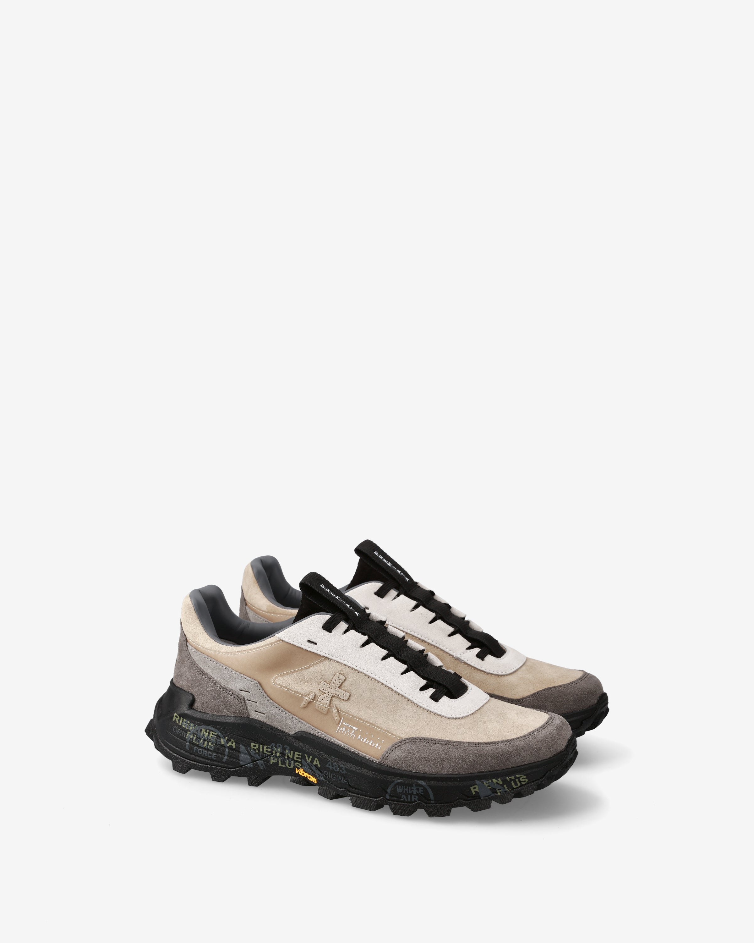 premiata-devin-434-sneaker-herren-beige-mit-vibram image 2