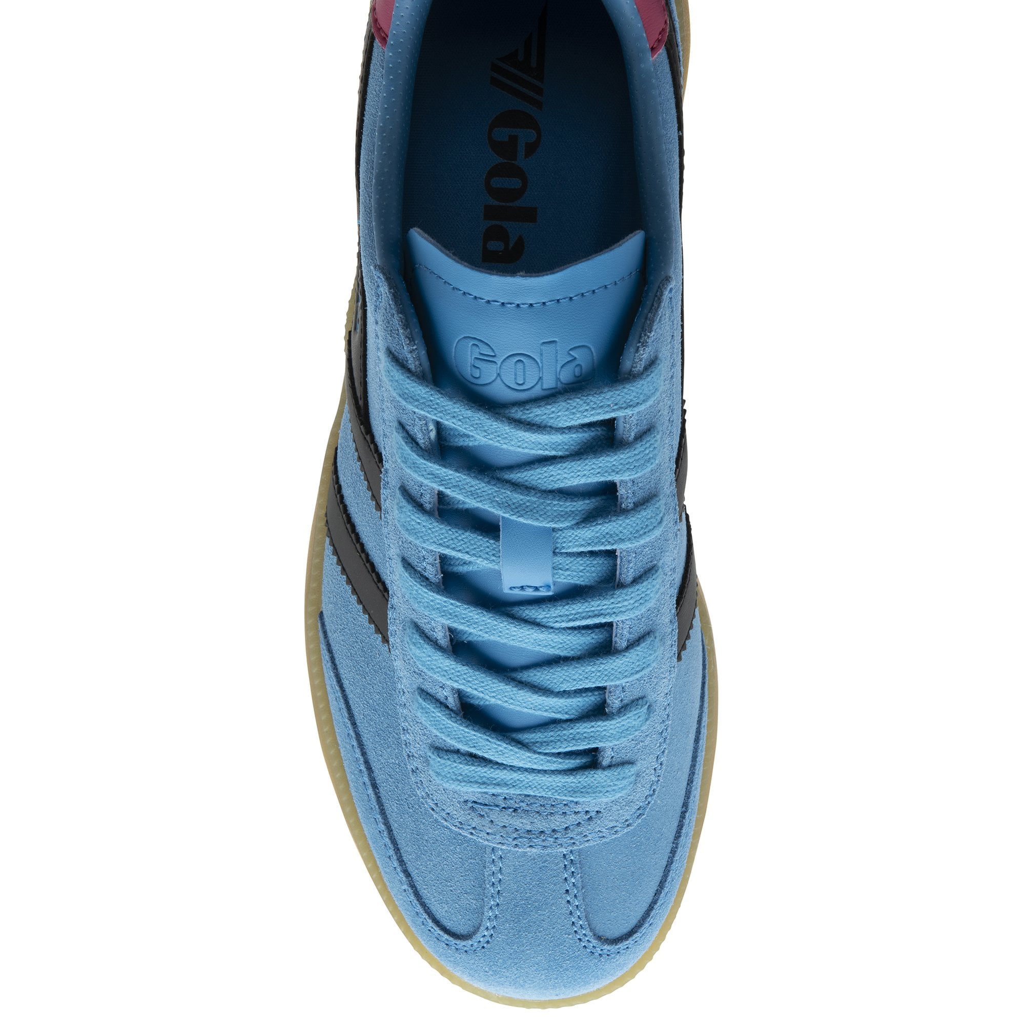gola-viper-damen-sneaker-aus-wildleder-santorini-schwarz-fuchsia image 5