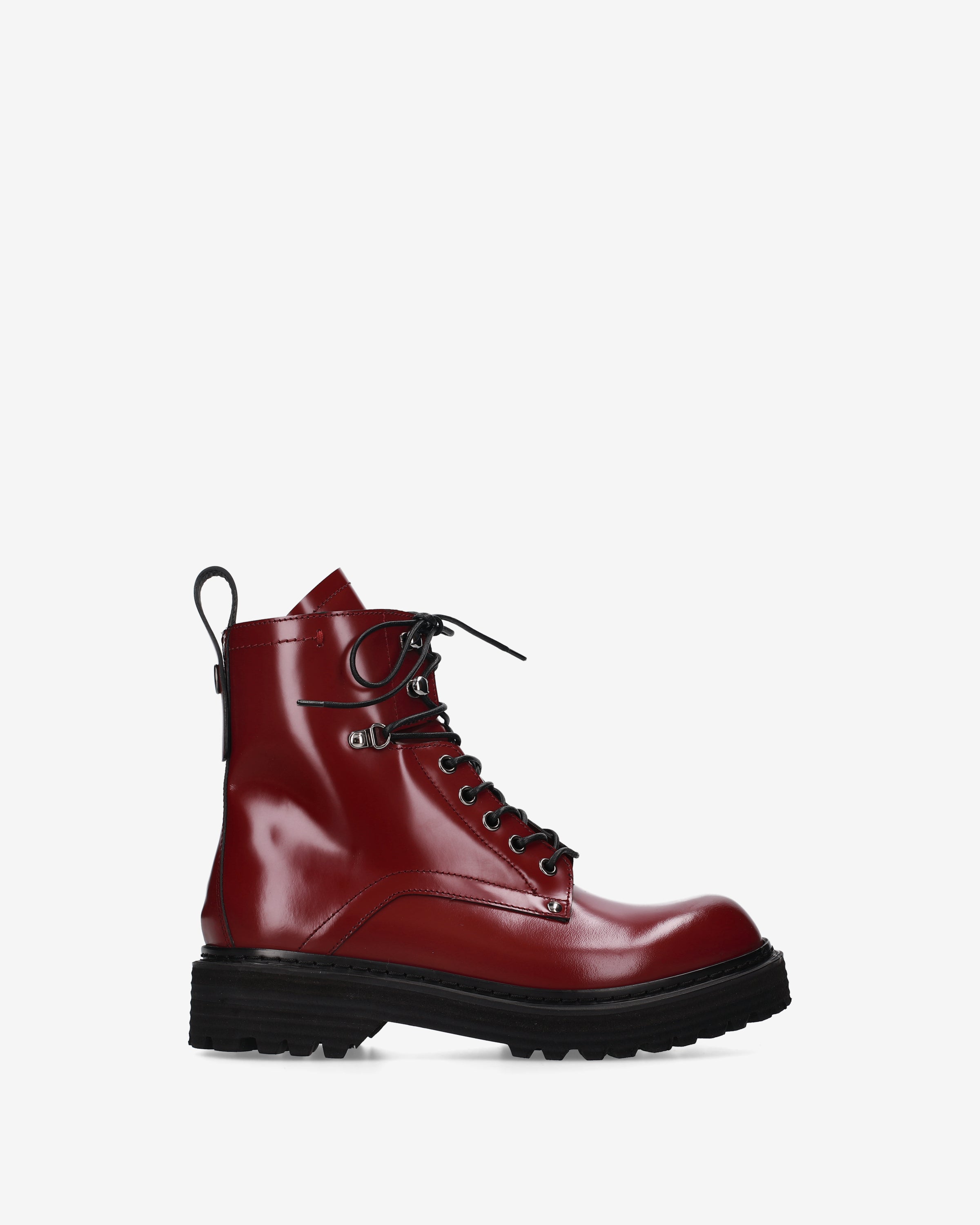 premiata-anfibio-platform-boot-rot-leder-damen image 1