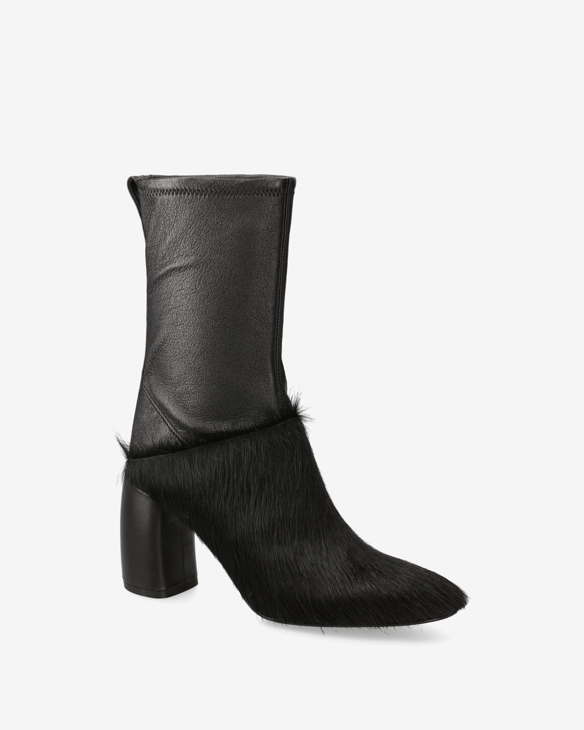 premiata-damen-stiefeletten-schwarz-leder-stretch-cavallino-8cm image 4