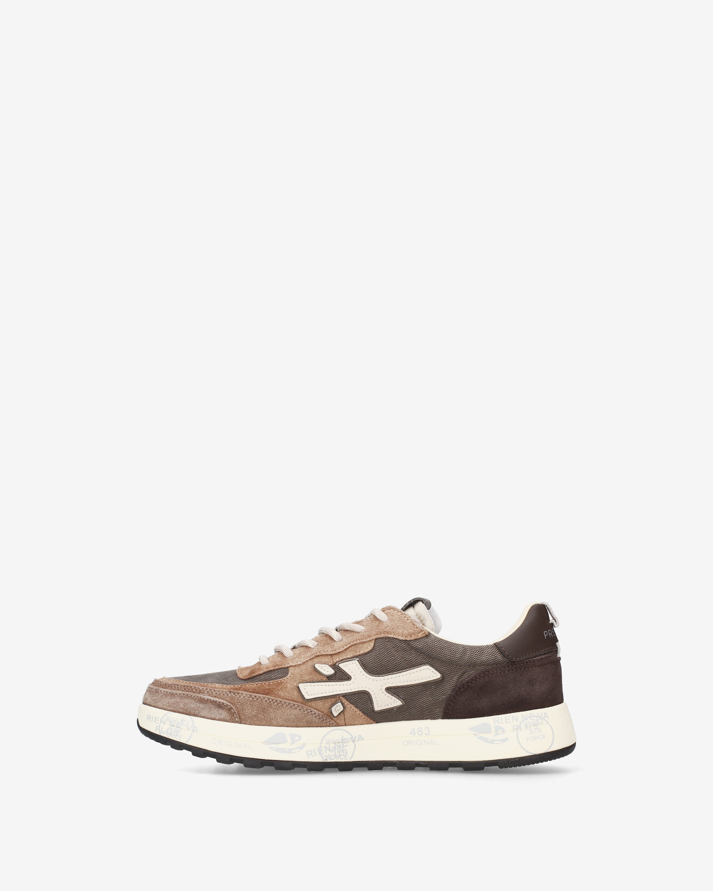 premiata-nous-8461-herren-sneaker-braun-suede image 3