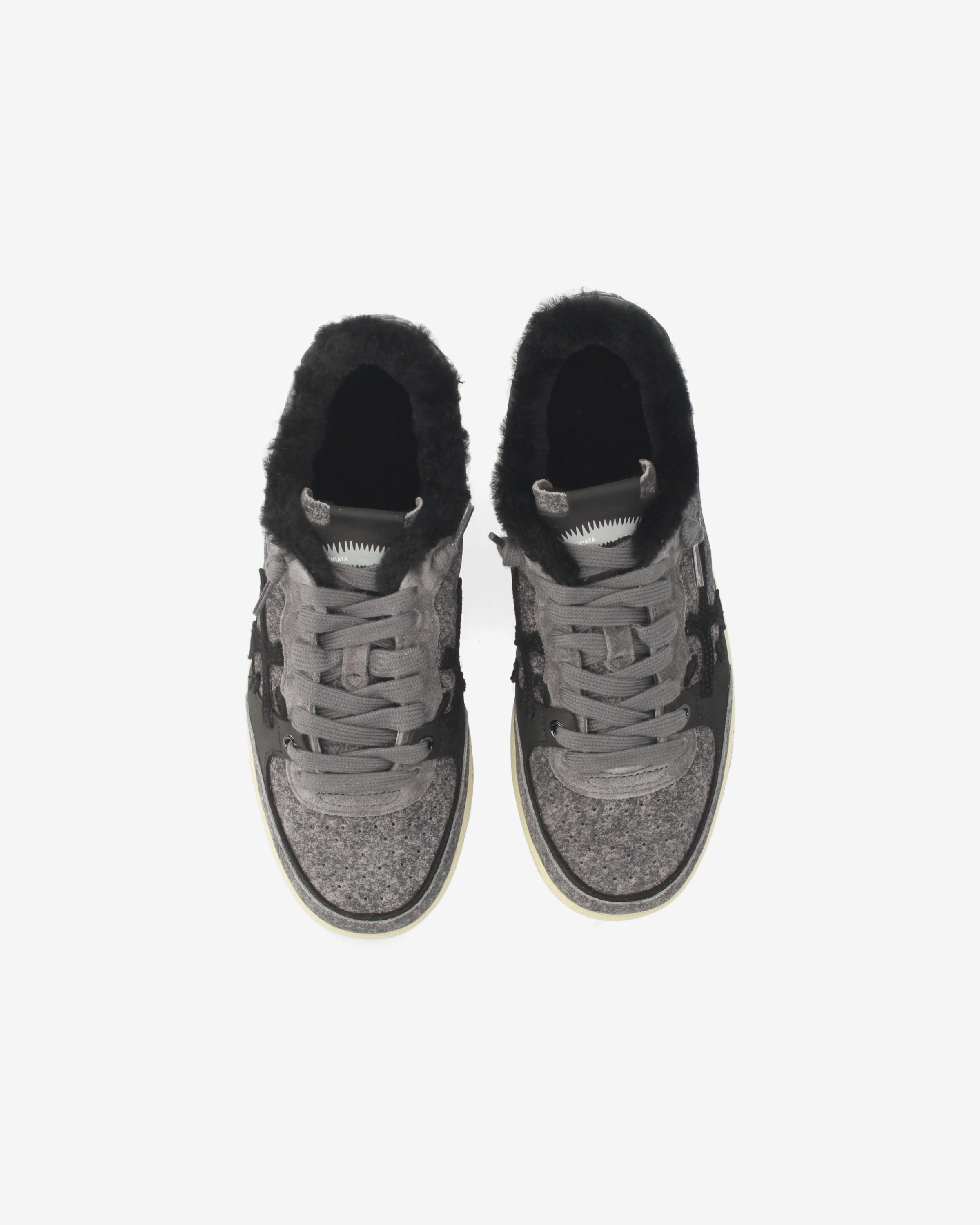 premiata-bskt-clayd-8713m-sneaker-grey-suede-used-look image 6
