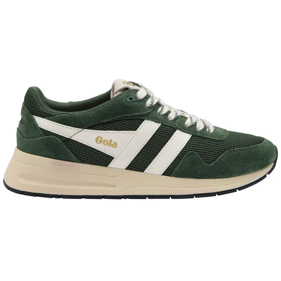 gola-delta-damen-sneaker-evergreen-off-white-wildleder-mesh image 1
