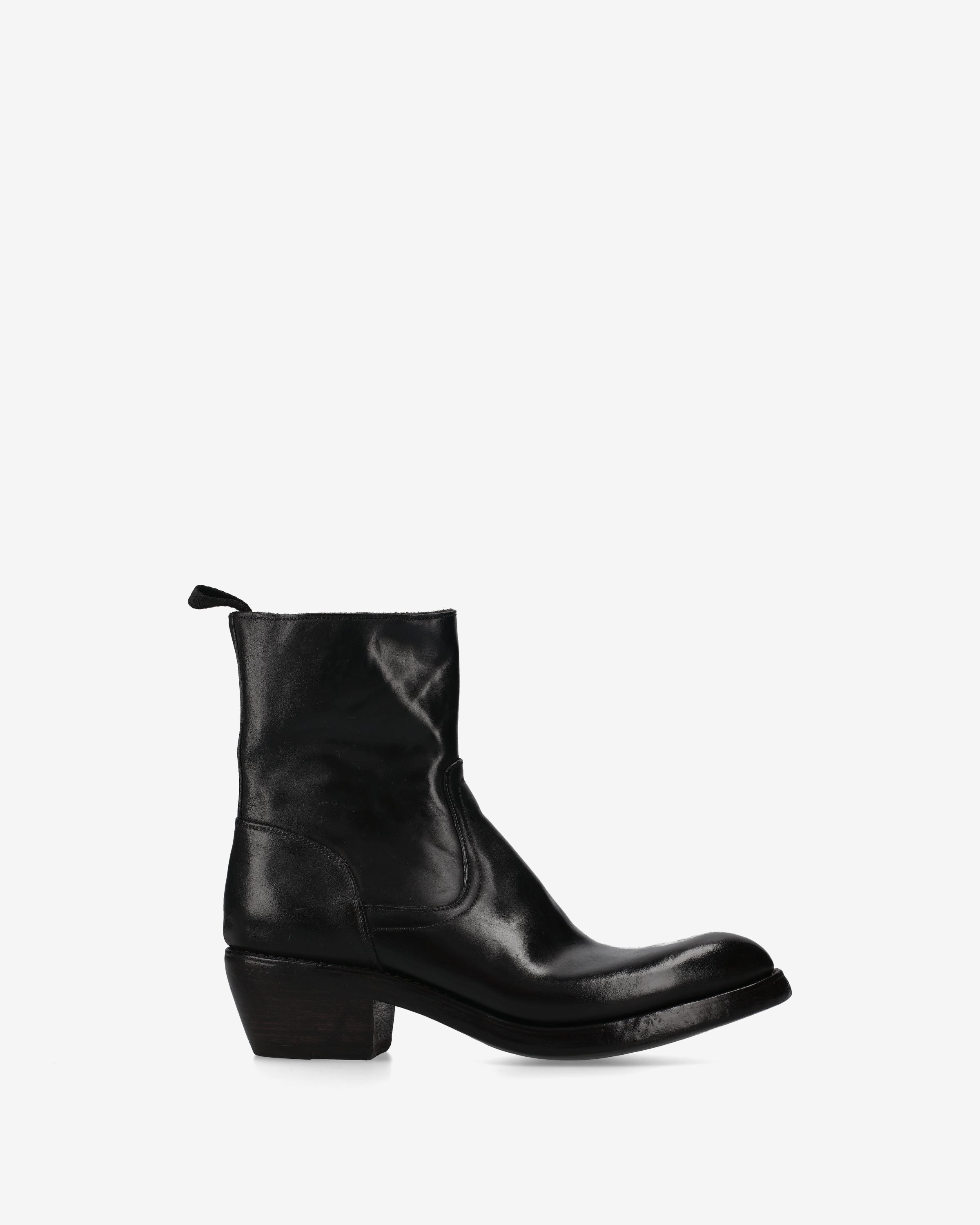 premiata-stivaletto-texano-cordovan-nero-herren-western-stiefel image 1