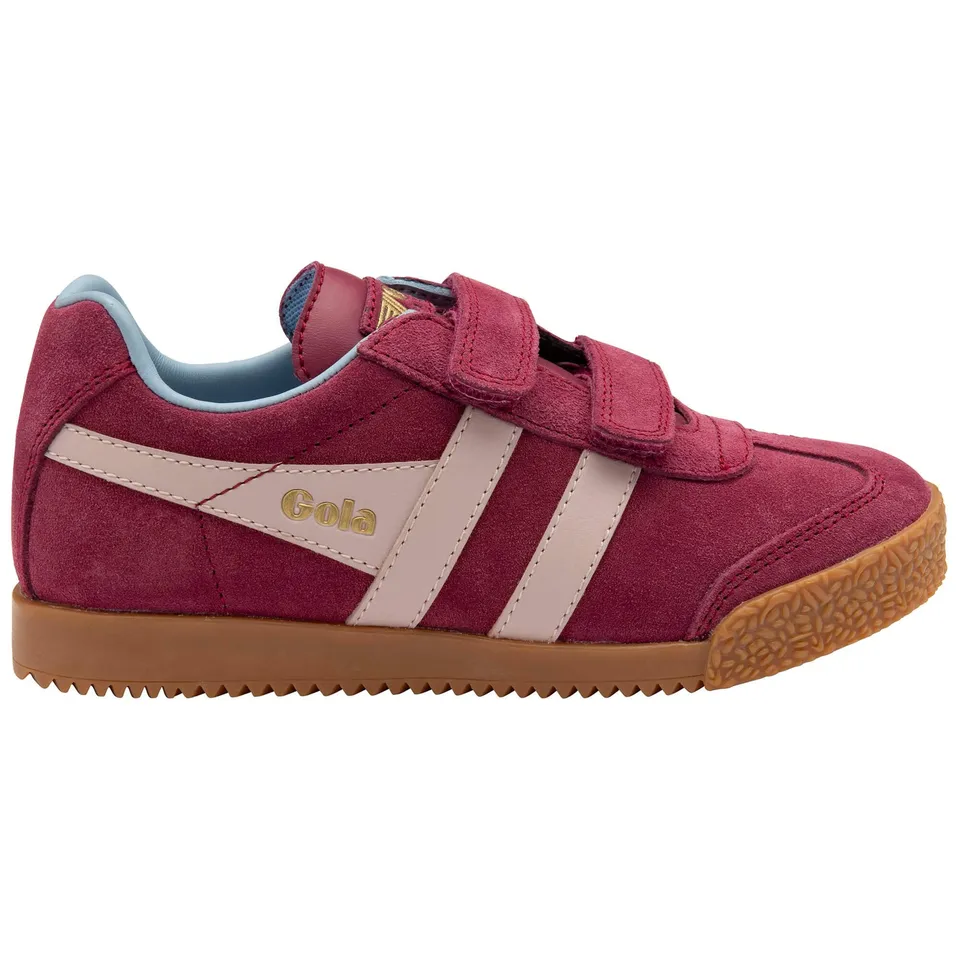 gola-harrier-strap-sneaker-f-r-kinder-cerise-kreide-rosa-luftblau image 1