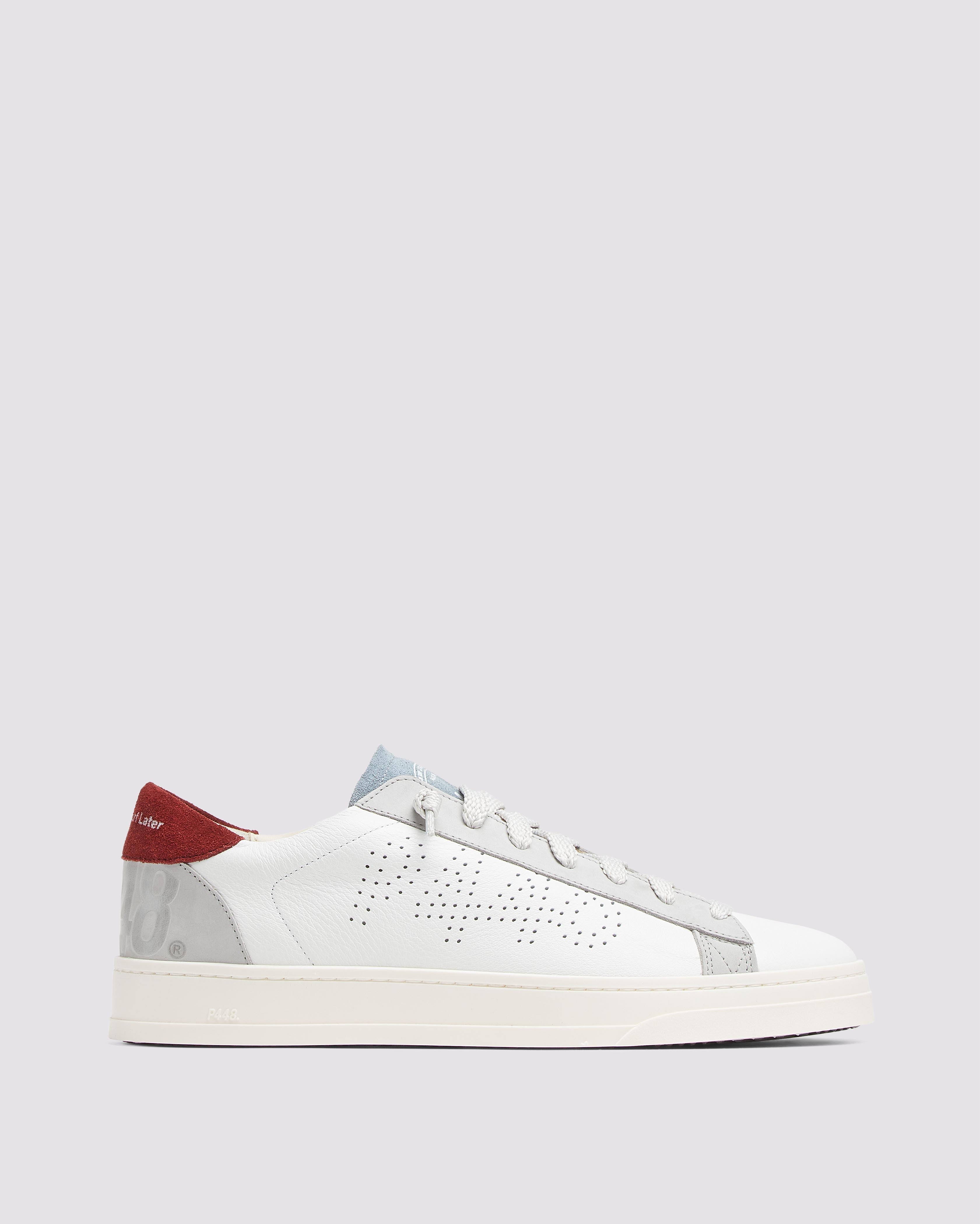 p448-jack-white-burgundy-herren-low-top-sneaker image 1