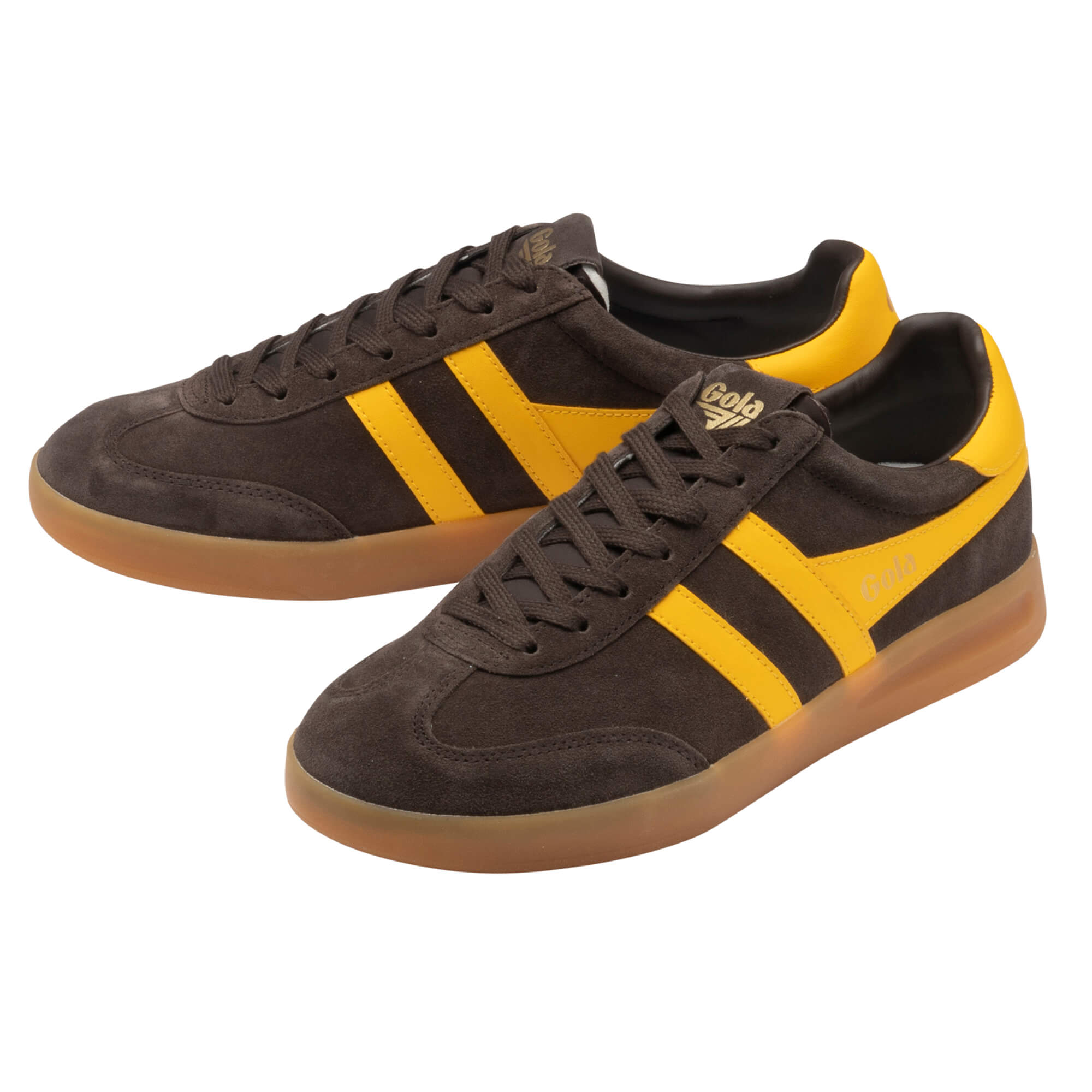 gola-cyclone-herren-sneaker-mokkabraun-sonnengelb-wildleder image 3