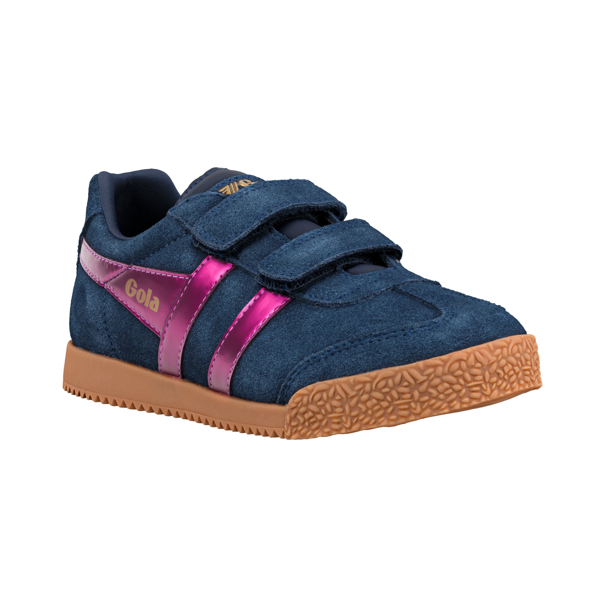 gola-harrier-glitz-strap-kinder-sneaker-marine-fuchsia image 2