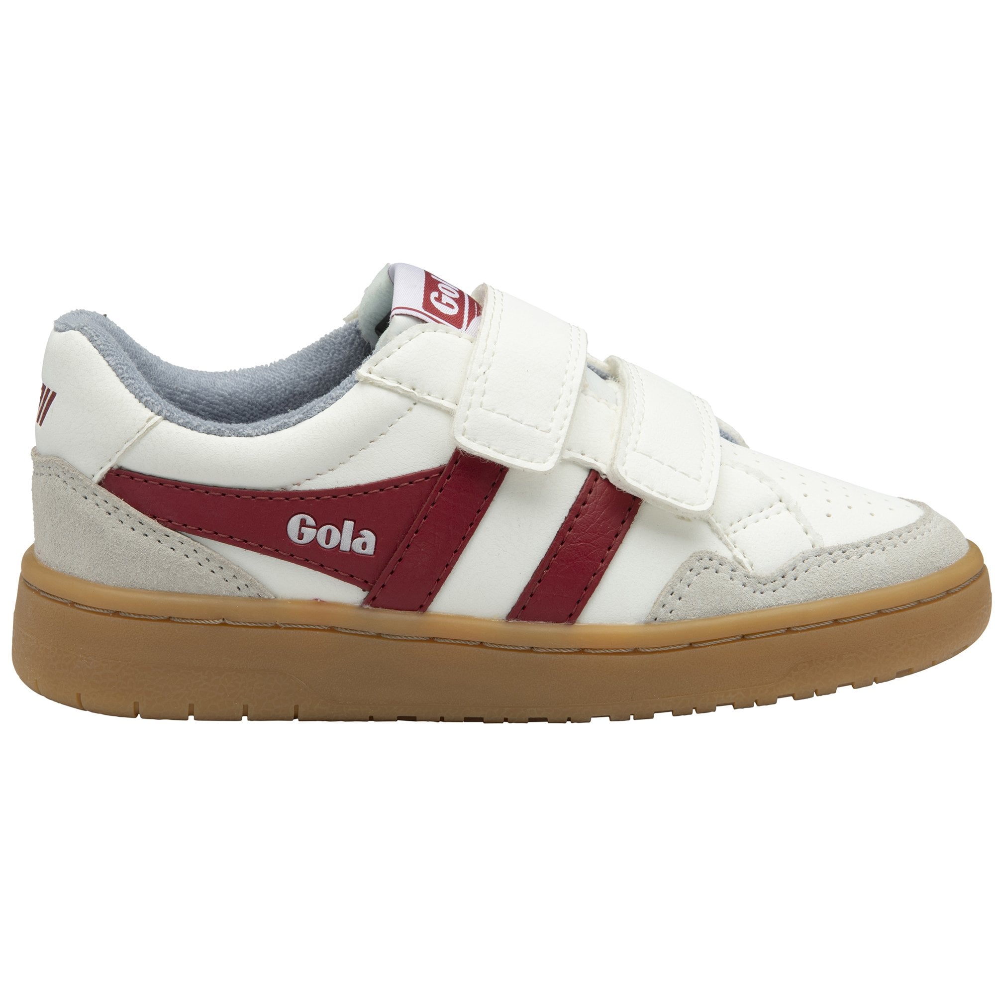 gola-eagle-strap-sneaker-f-r-kinder-wei-dunkelrot image 1