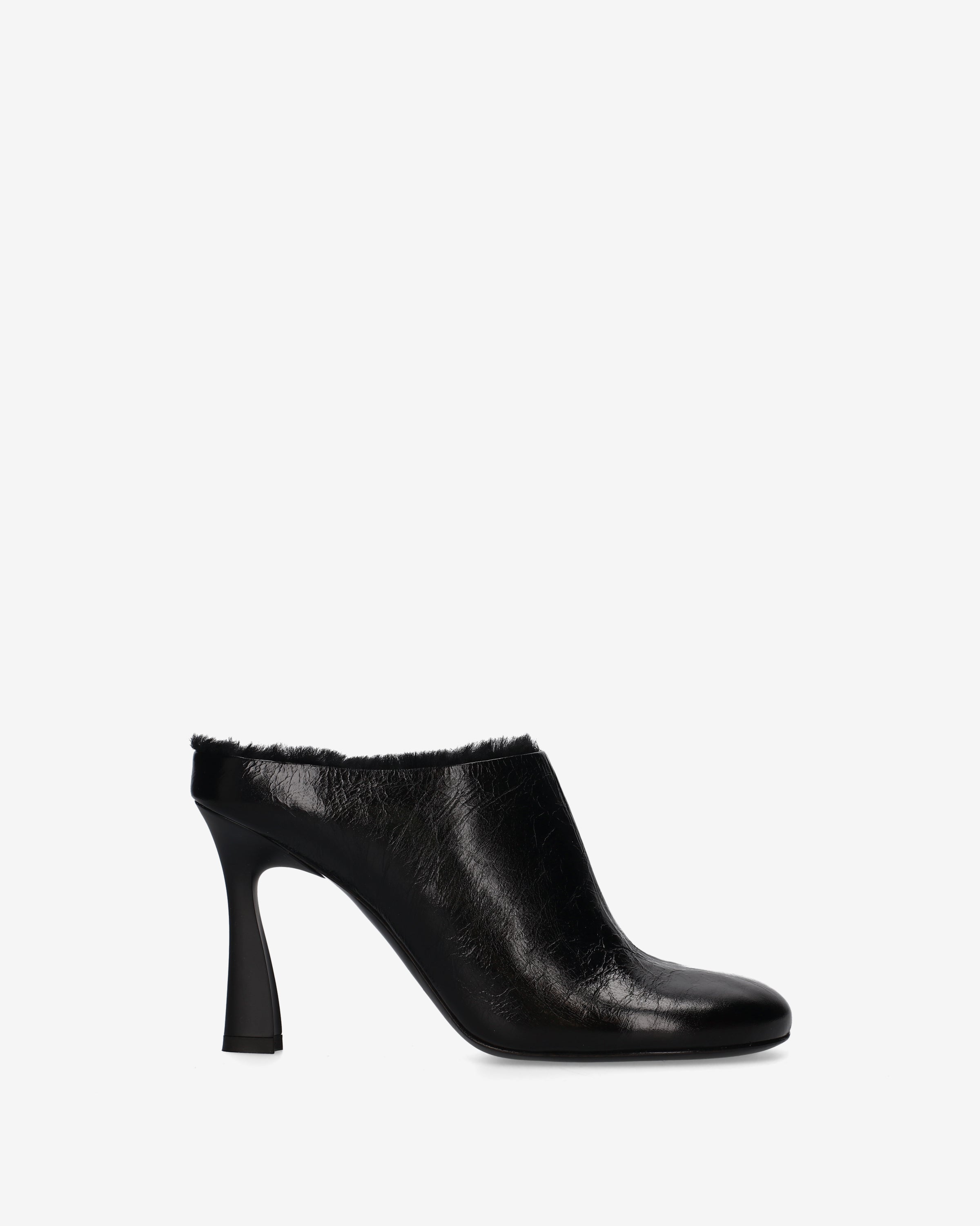 premiata-shearling-mules-damen-schwarz-10-cm image 1