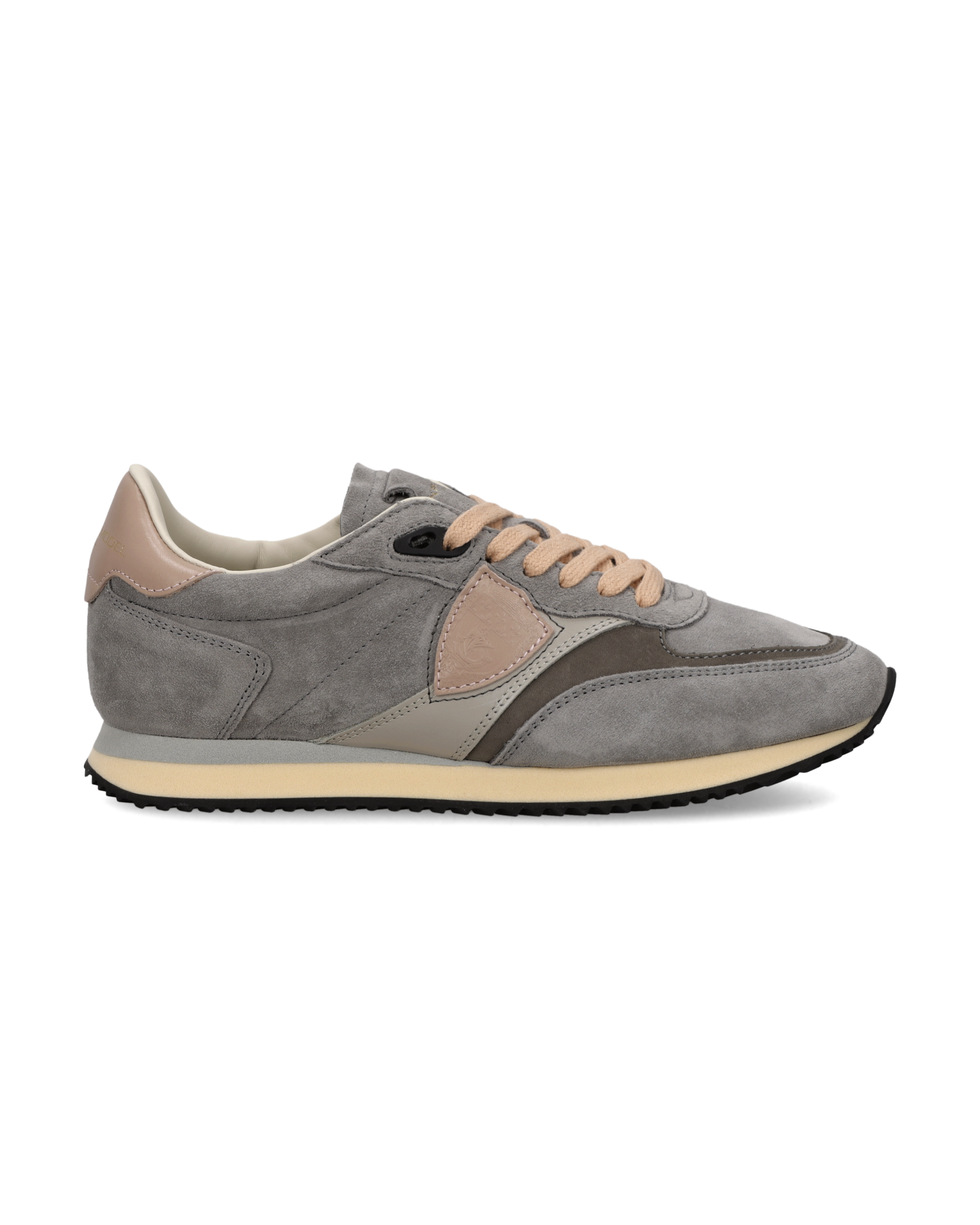 philippe-model-blville-femme-sneaker-gris-taupe-rose-grau-rosa image 1