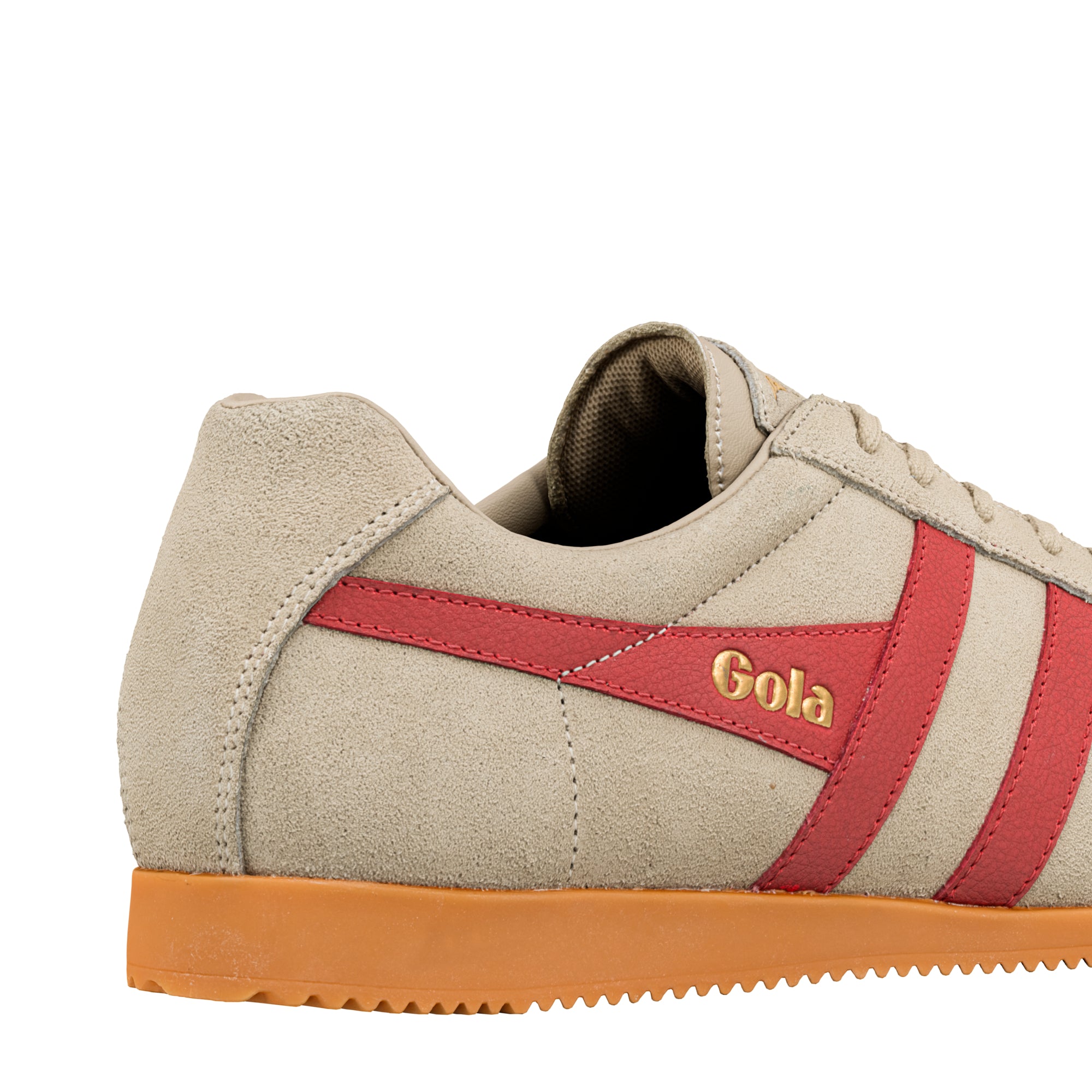 gola-harrier-herren-wildleder-sneaker-beige-mit-tiefrotem-wingflash-klassiker-vo image 6