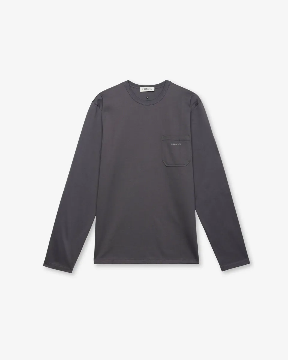 premiata-t-shirt-pocket-iron-langarmshirt-iron image 1