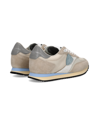 philippe-model-blville-damen-sneaker-sand-hellblau-grau image 2
