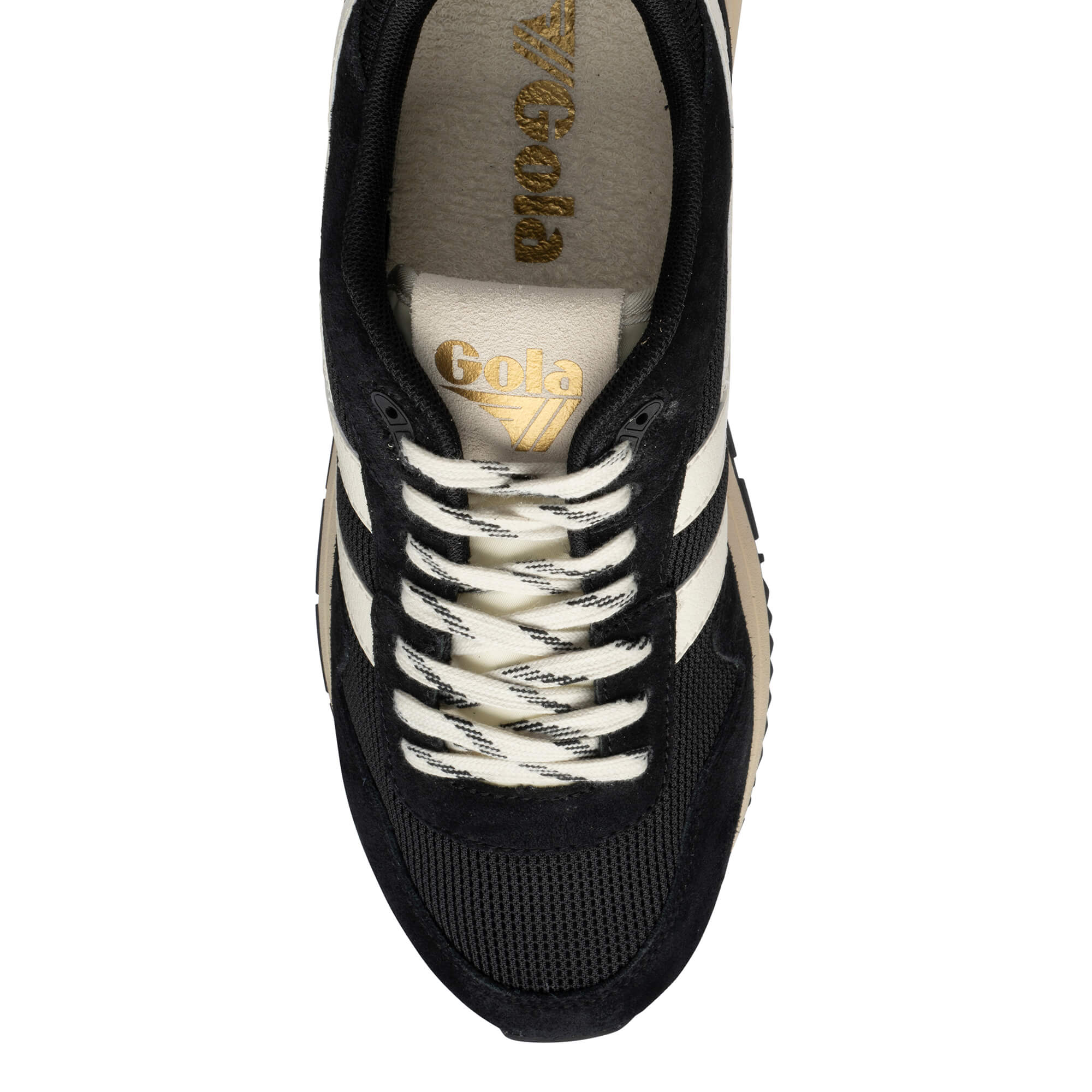 gola-delta-herren-sneaker-schwarz-mesh-wildleder-jogger image 5