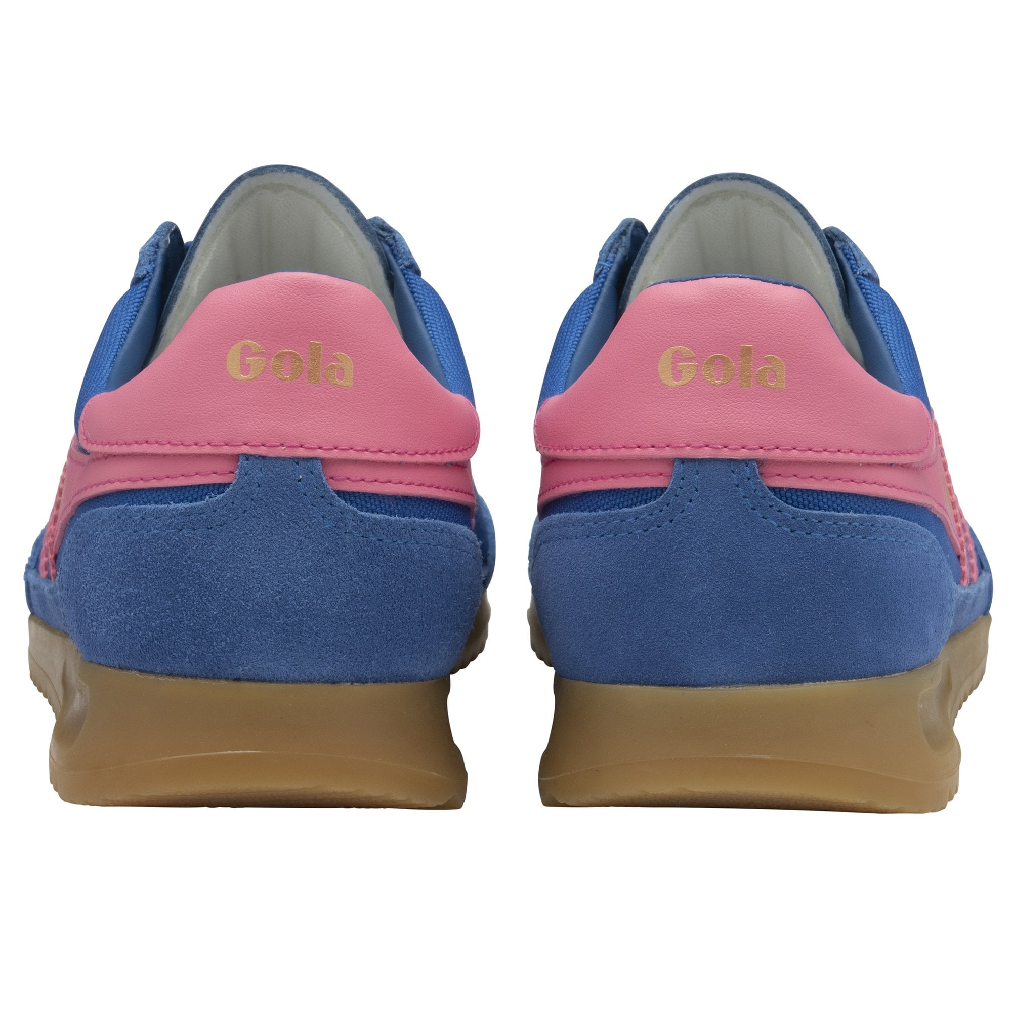 gola-tornado-damen-sneaker-saphirblau-neonpink-nylon-wildleder image 4