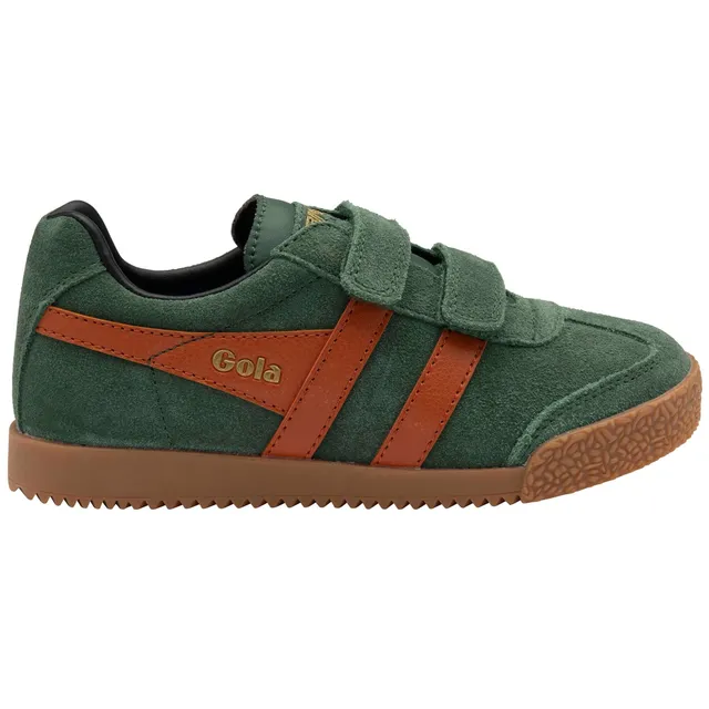 gola-harrier-strap-kinder-sneaker-wildleder-orange-schwarz image 1