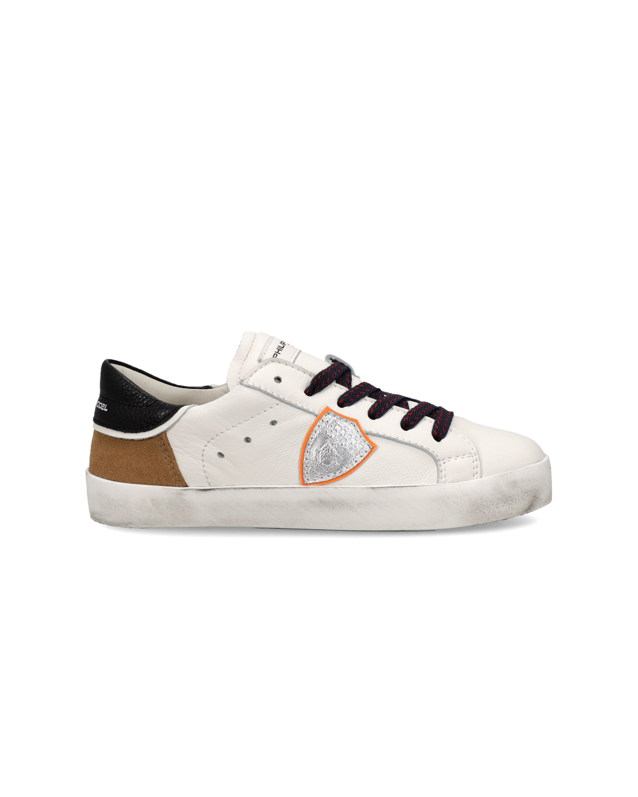 philippe-model-prsx-kids-sneaker-wei-cognac-schwarz image 1