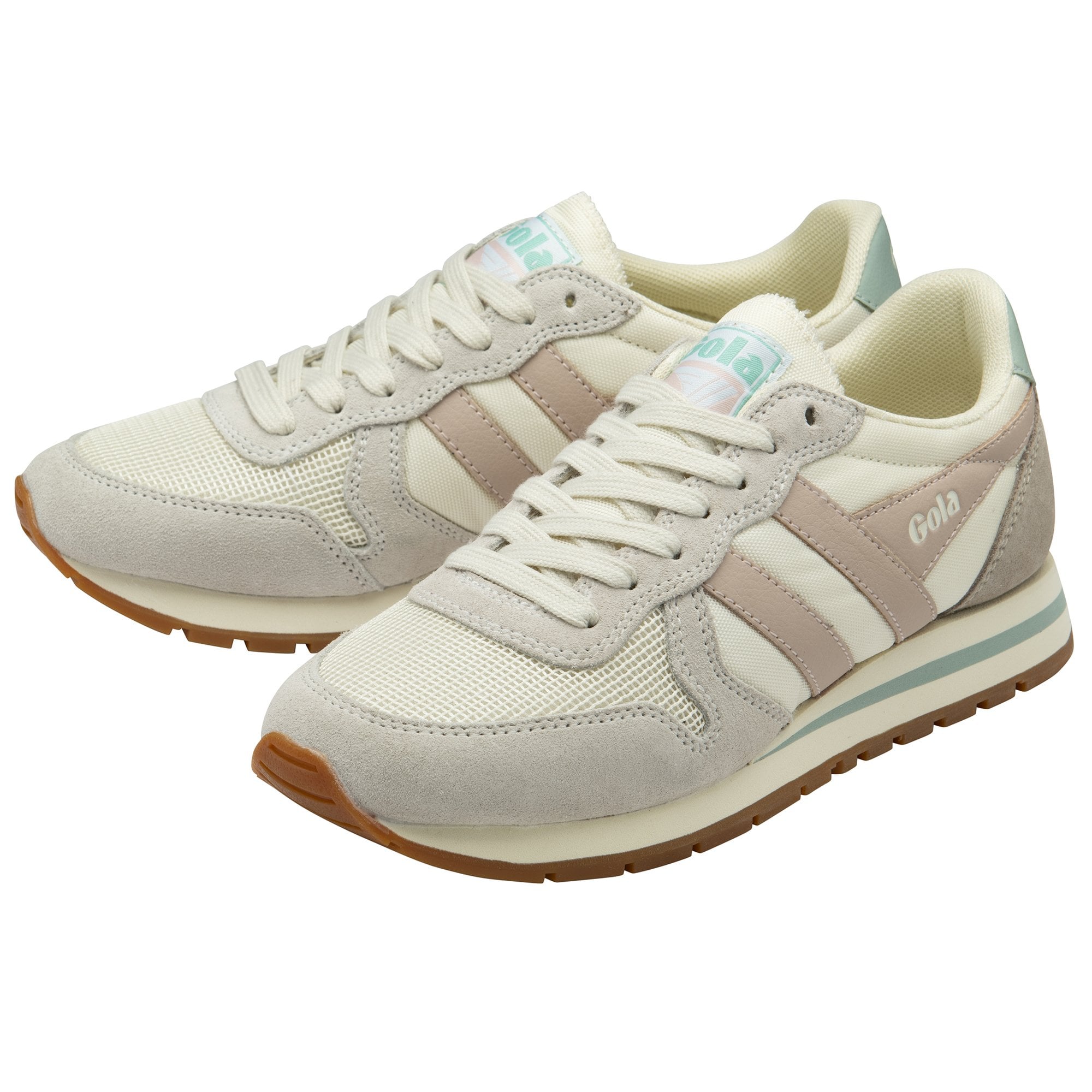 gola-daytona-sneaker-f-r-damen-off-white-ros-surf-blue image 3