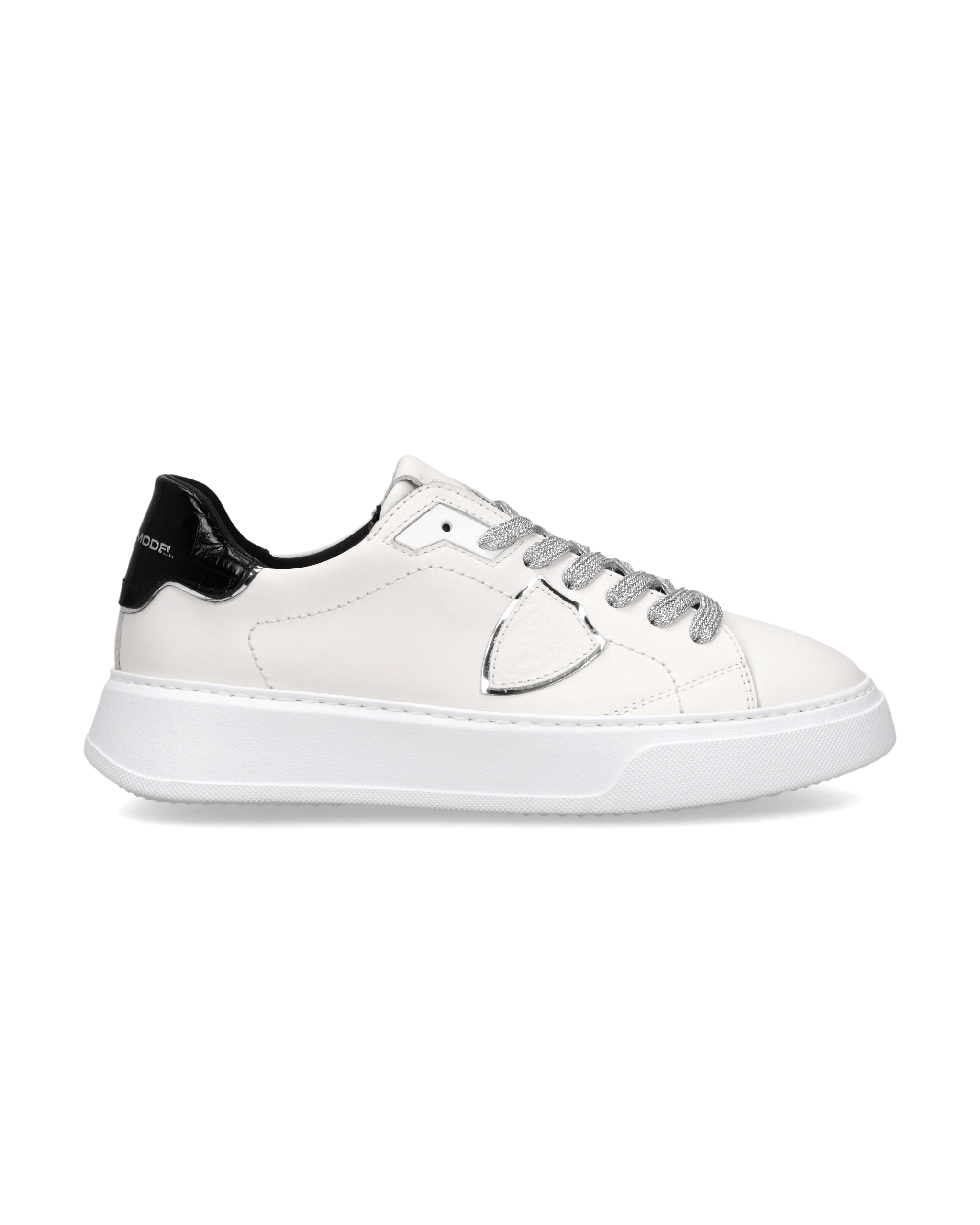 philippe-model-temple-damen-sneaker-wei-schwarz-silber image 1