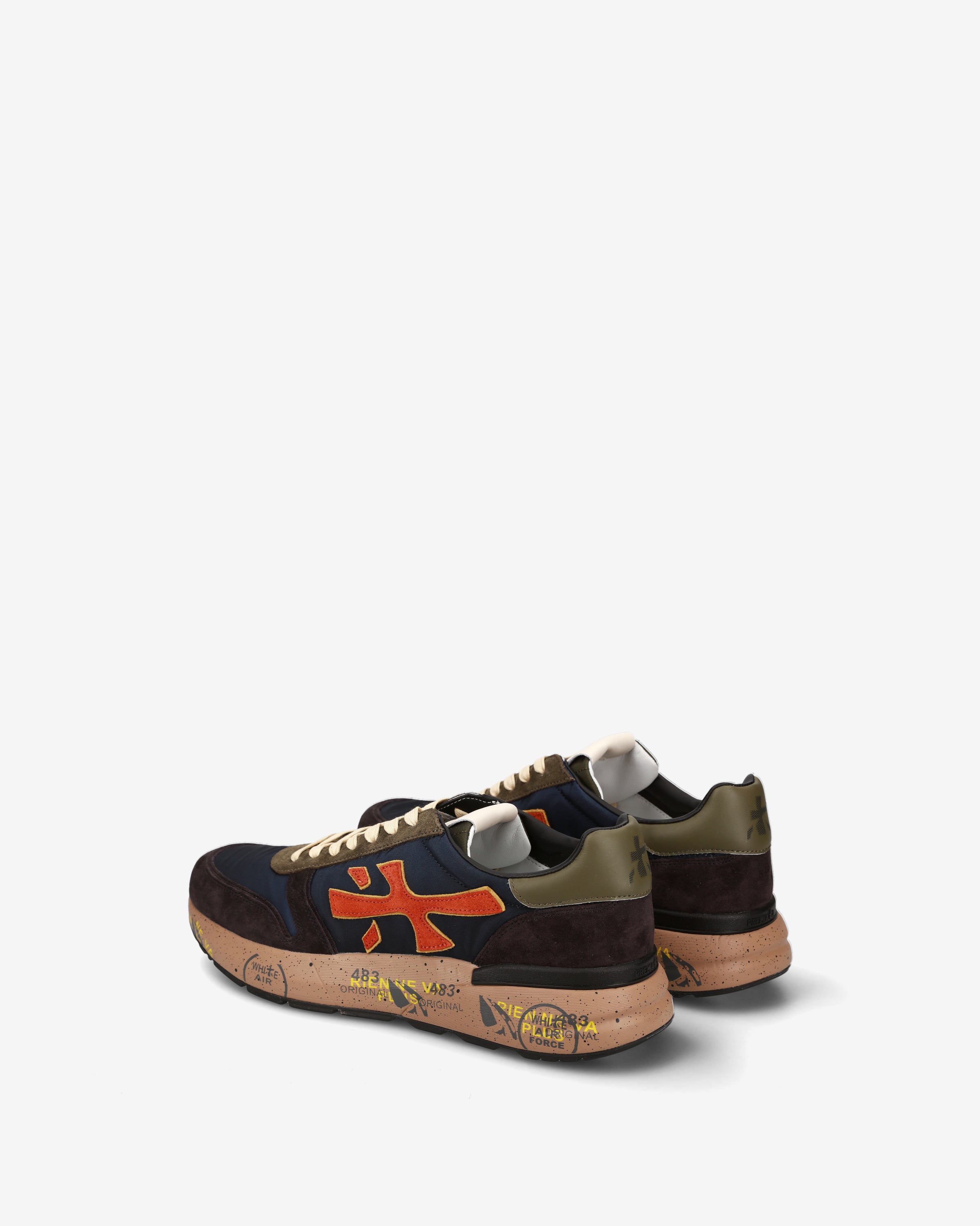 premiata-mick-7721-sneaker-navy-braun-herren-tech image 5