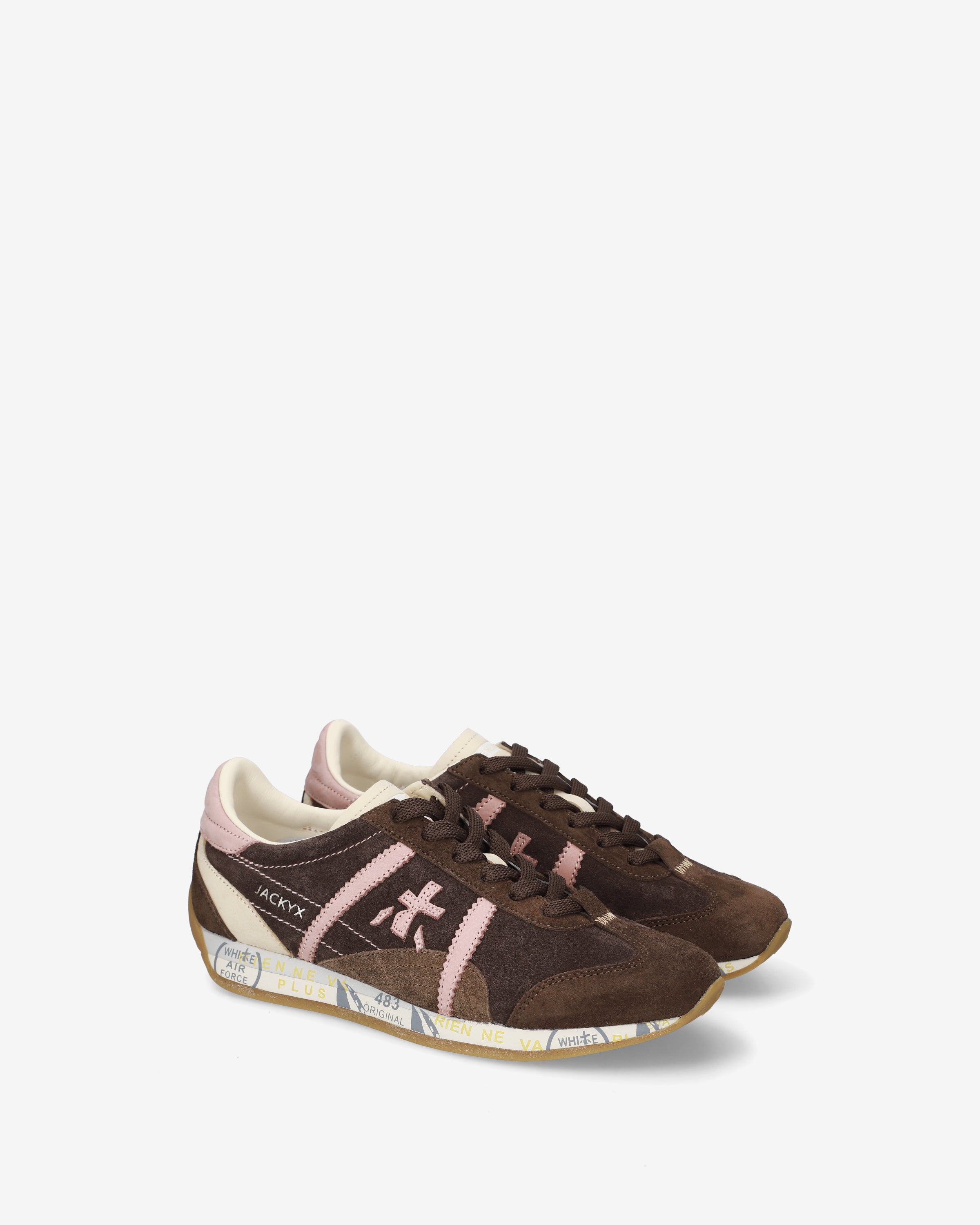 premiata-jackyxd-8626-sneaker-damen-braun-rosa image 2
