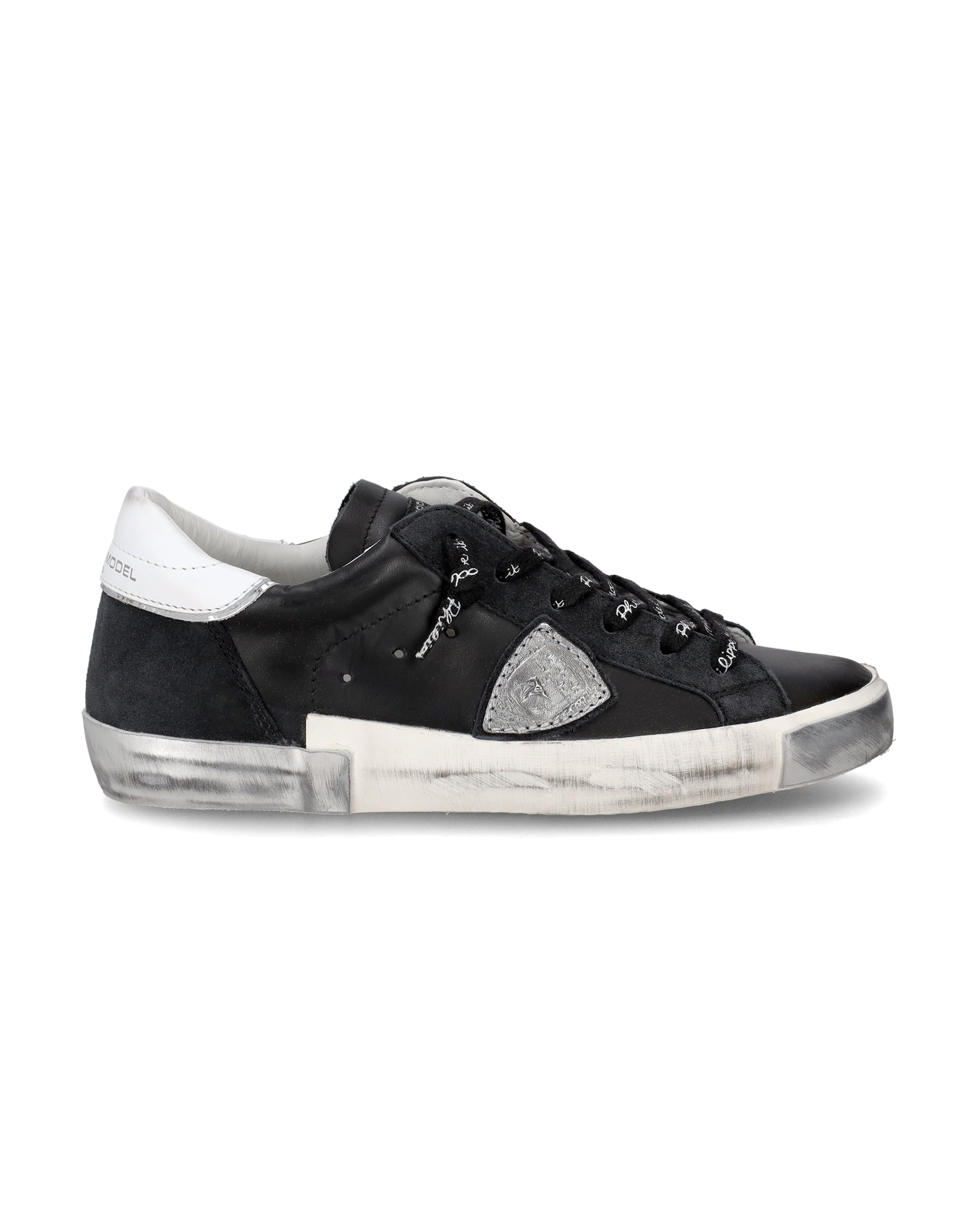 philippe-model-prsx-damen-sneaker-schwarz-silber image 1