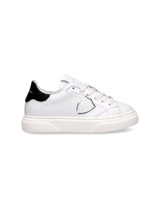 philippe-model-temple-tennis-junior-sneaker-white-black image 1