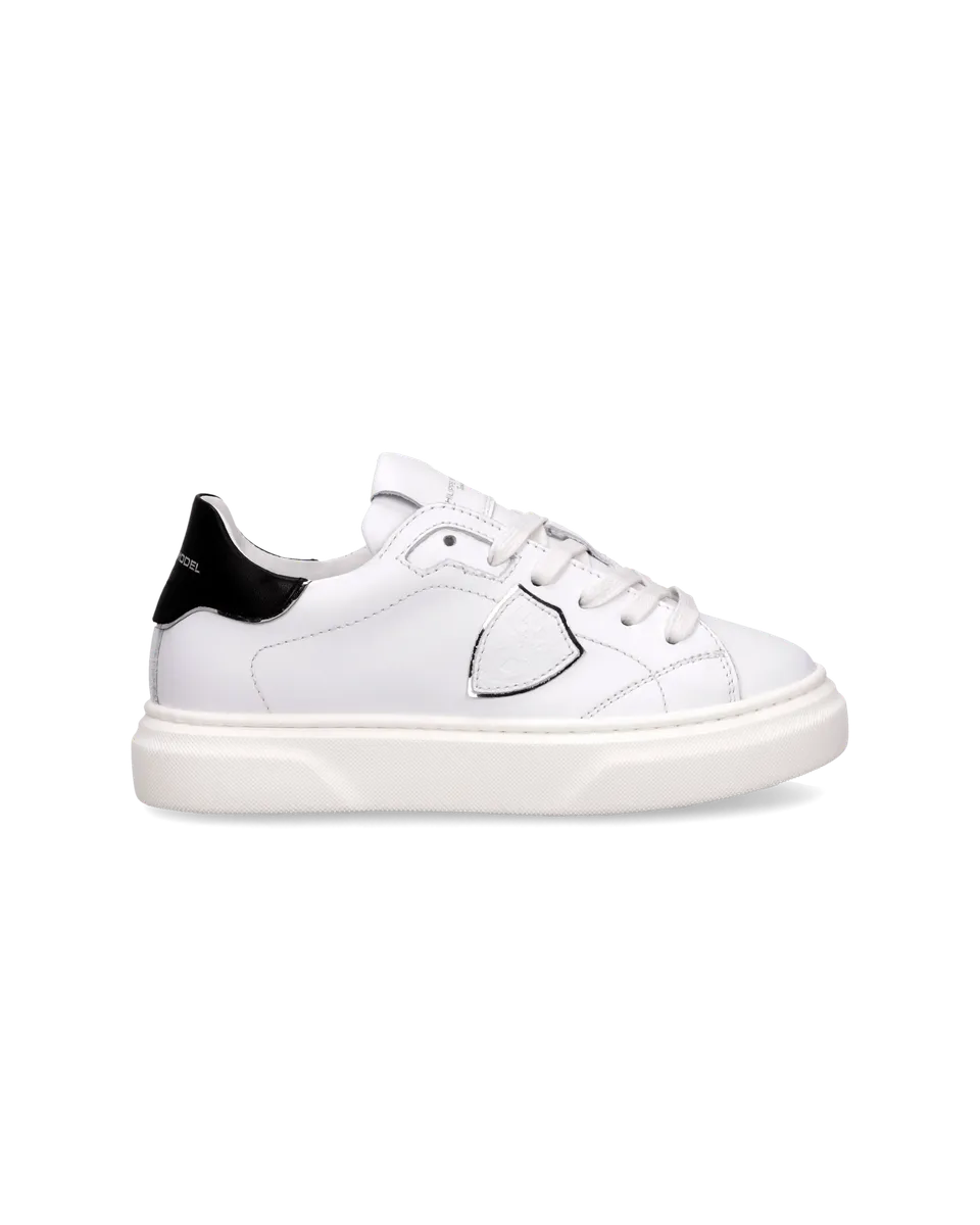 philippe-model-temple-tennis-junior-sneaker-white-black image 1