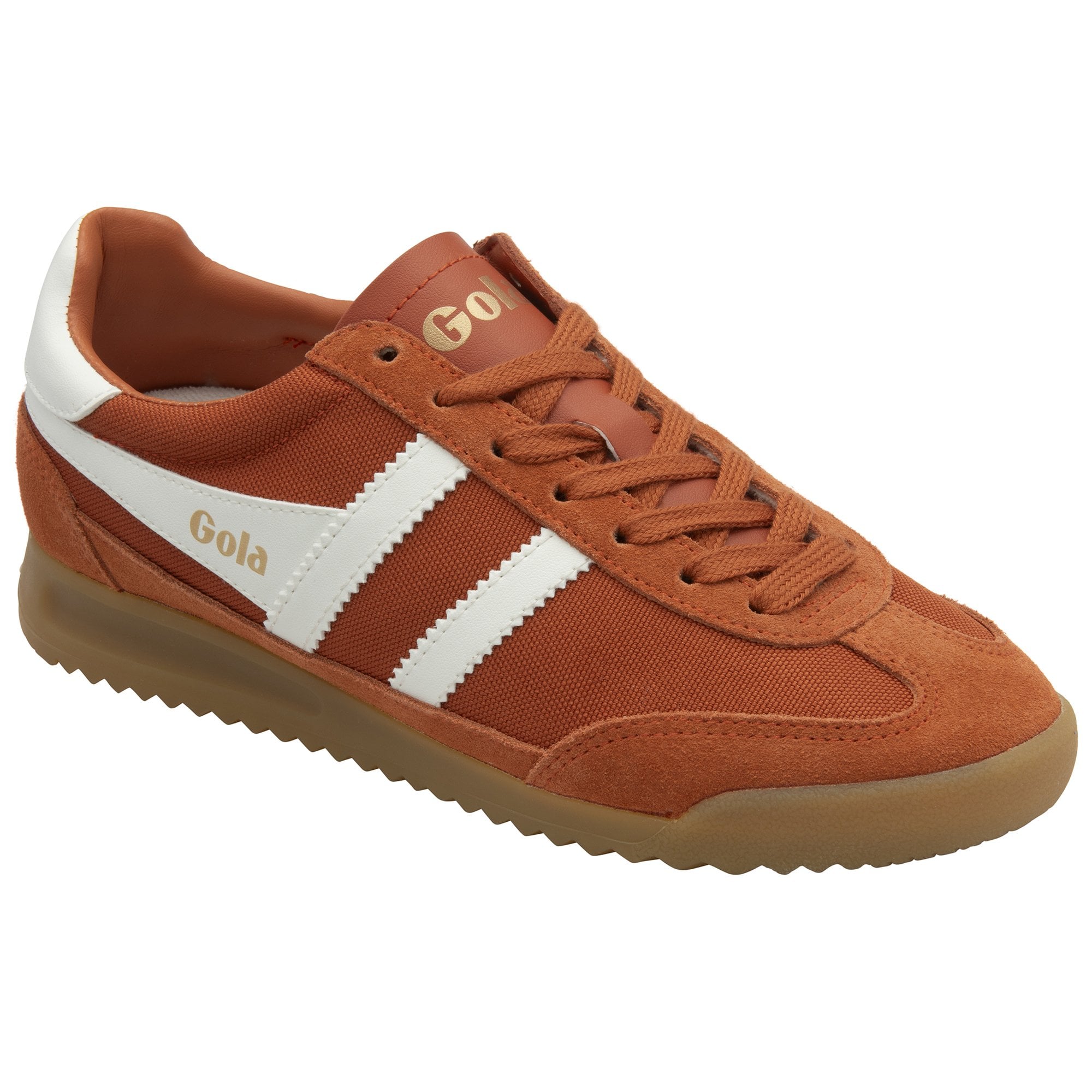 gola-tornado-damen-sneaker-orange-nylon-wildleder image 2
