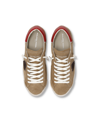 philippe-model-prsx-herren-sneaker-beige-rot image 6
