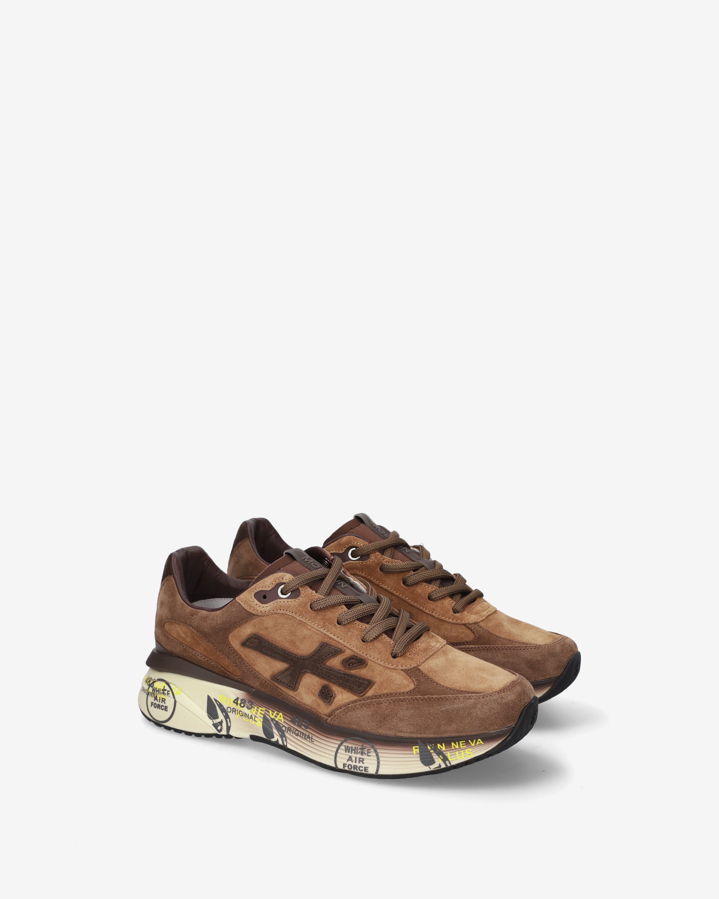 premiata-moerun-8539-herren-sneaker-braun-suede image 2