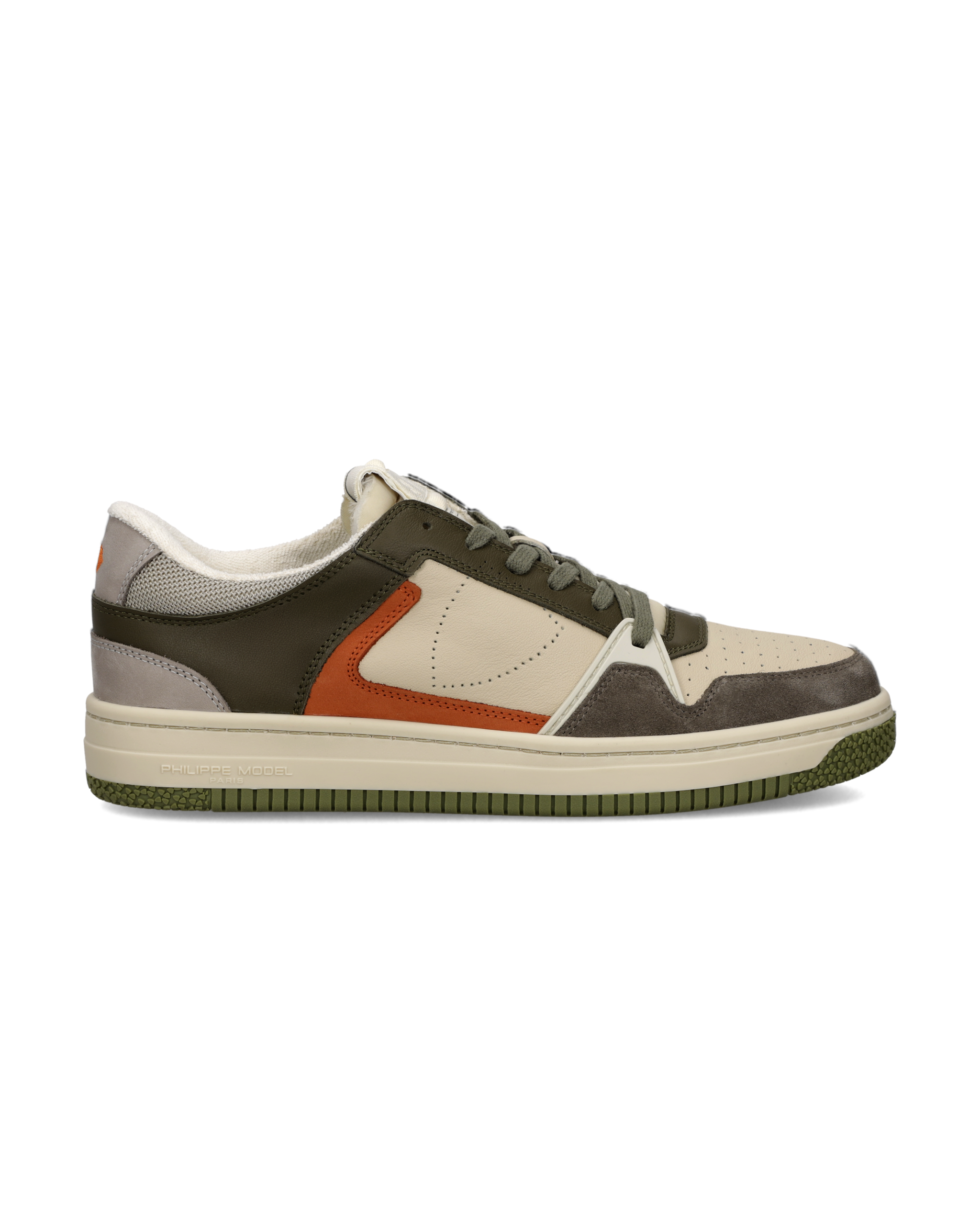philippe-model-la-grande-herren-sneaker-milit-rgr-n-beige image 1